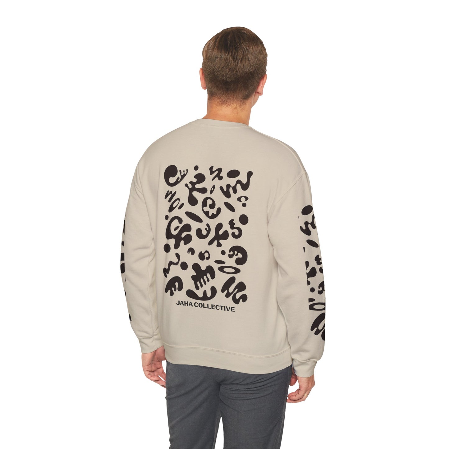 Pure Imagination Unisex Heavy Blend™ Crewneck Sweatshirt- Smoke Signal Black Print