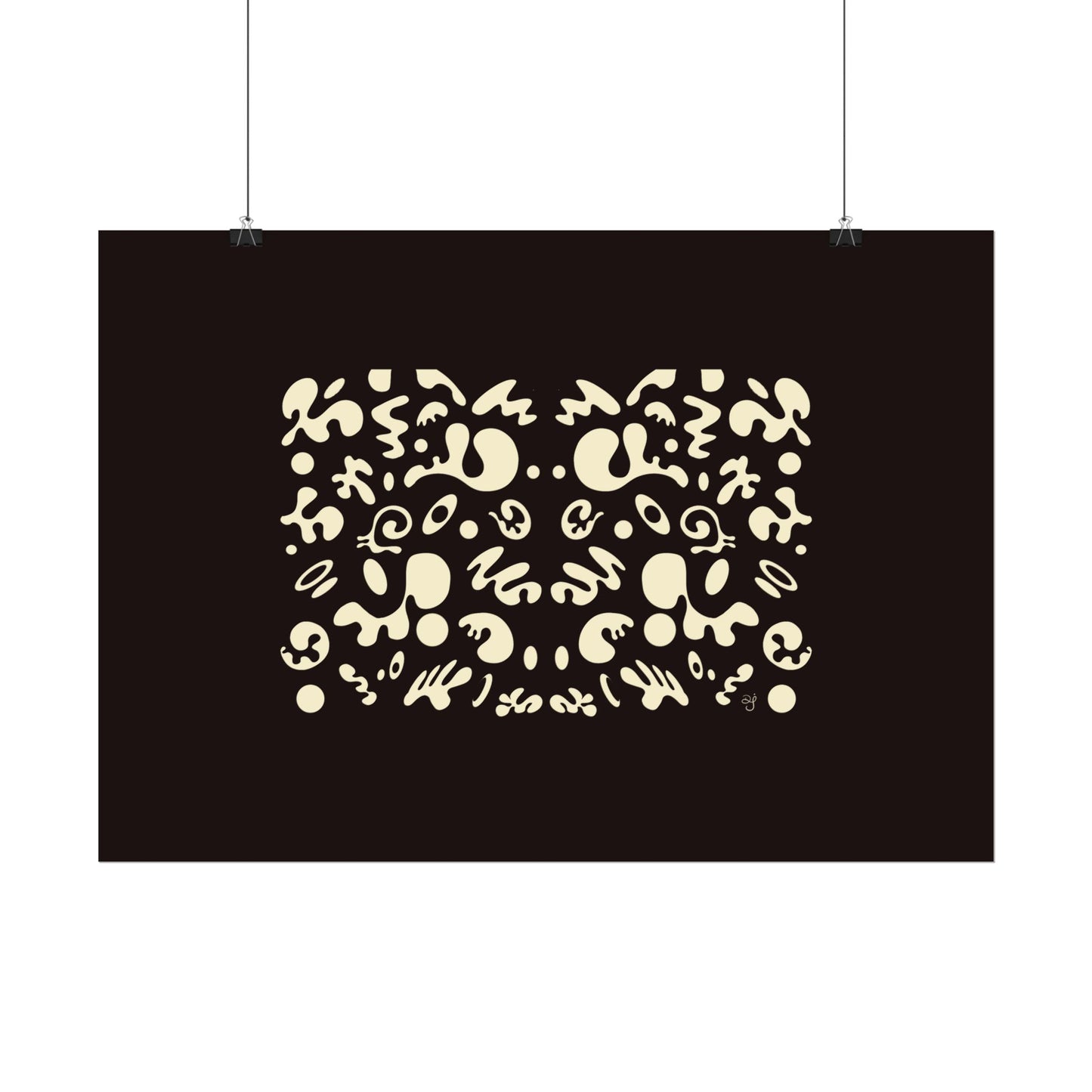 Mirror Work Rolled Poster (Landscape) - Smoke Signal