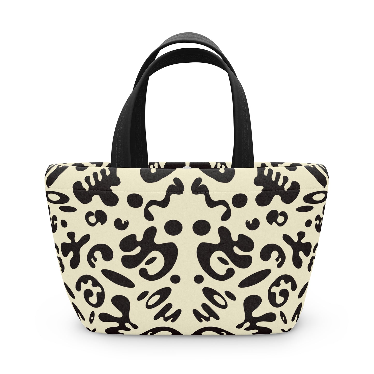 Mirror Work Puffy Lunch Bag - Blank Page White