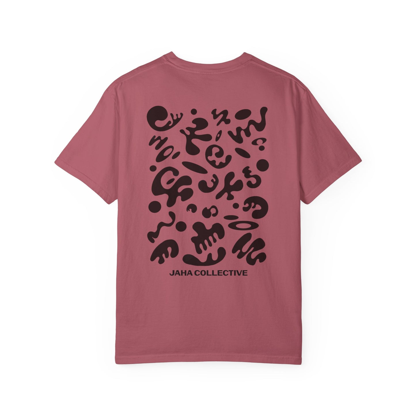 Pure Imagination Unisex Garment-Dyed T-Shirt (Warm Neutrals) - Smoke Signal Black Print