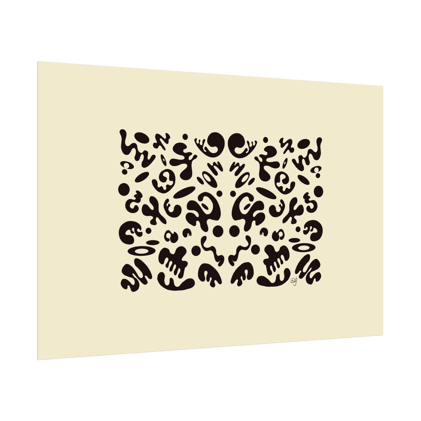 Mirror Work Rolled Poster (Landscape) - Blank Page