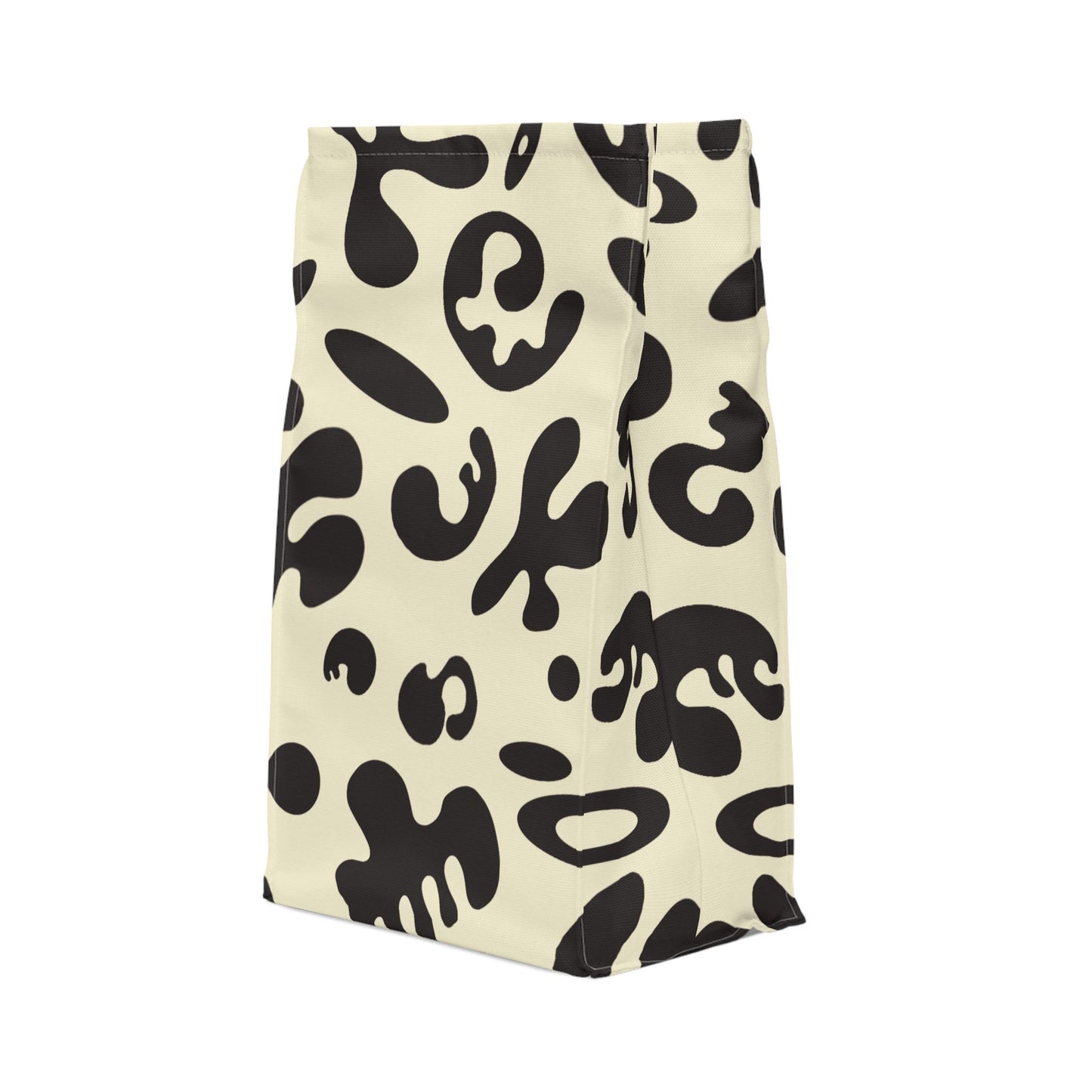 Pure Imagination Magnetic Roll Top Fabric Lunch Bag - Blank Page White