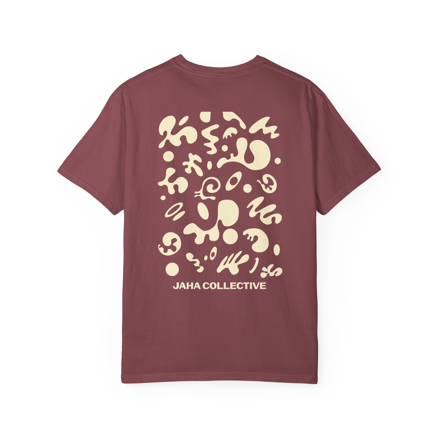 Pure Imagination Unisex Garment Dyed T-Shirt (Warm Neutrals) - Blank Page White Print