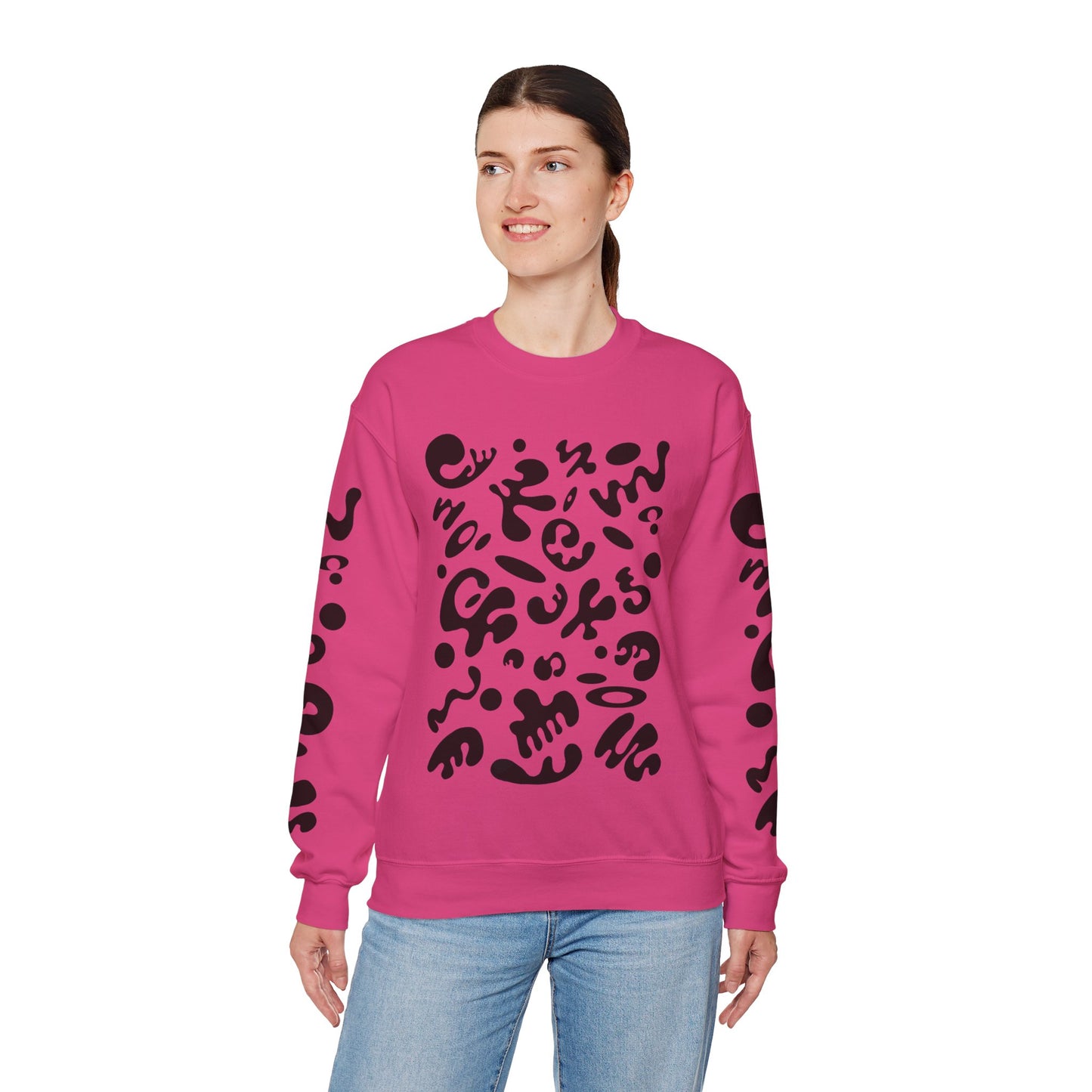 Pure Imagination Unisex Heavy Blend™ Crewneck Sweatshirt- Smoke Signal Black Print
