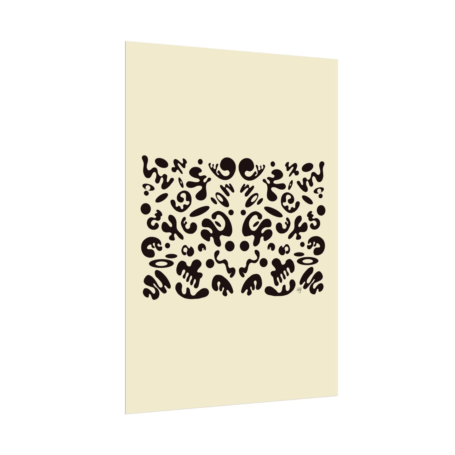 Mirror Work Rolled Poster (Portrait) - Blank Page