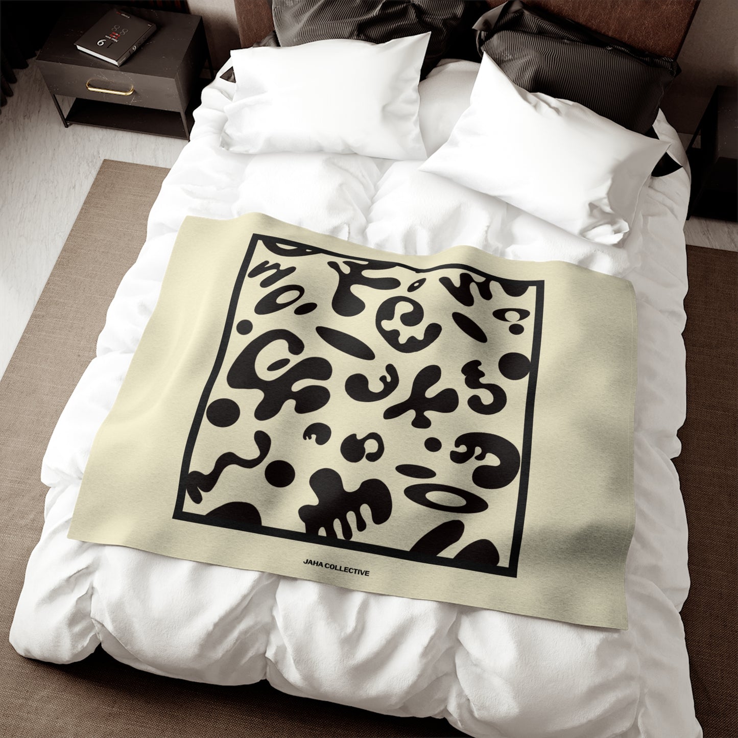 Adorn'd Minimalist Square Sweatshirt Blanket - Blank Page