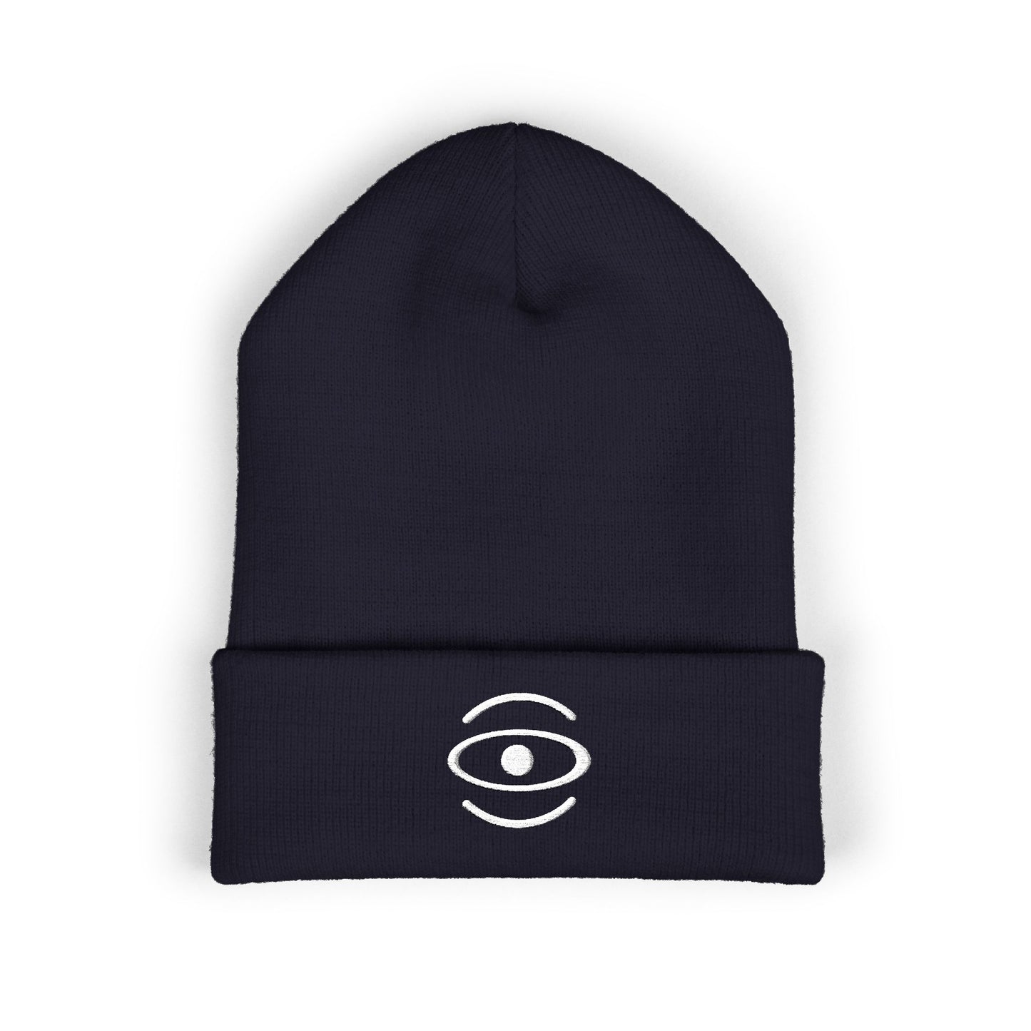 Jaha Logo Embroidered Classic Cuffed Beanie - Starlight White