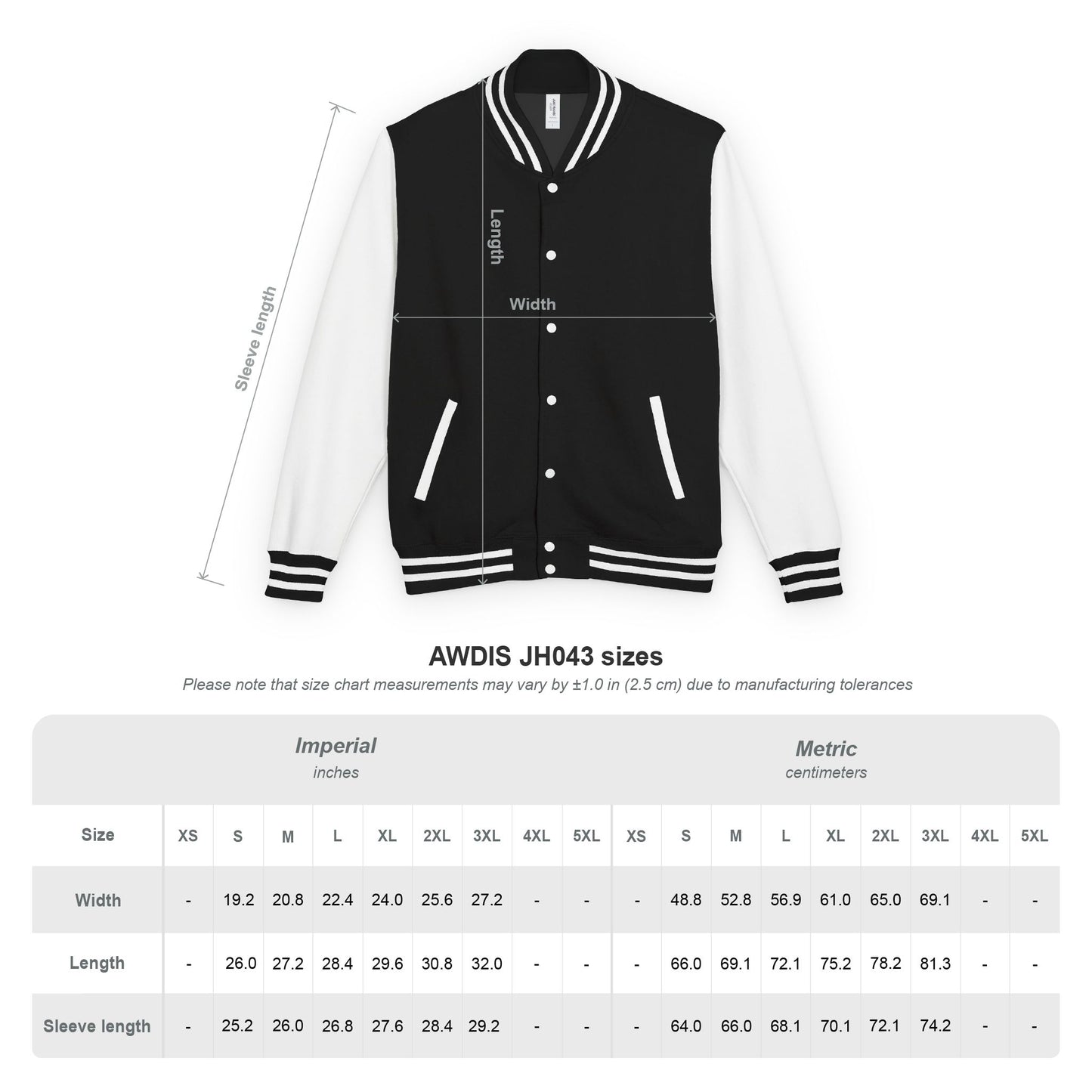 Pure Imagination Unisex Heavyweight Letterman Jacket