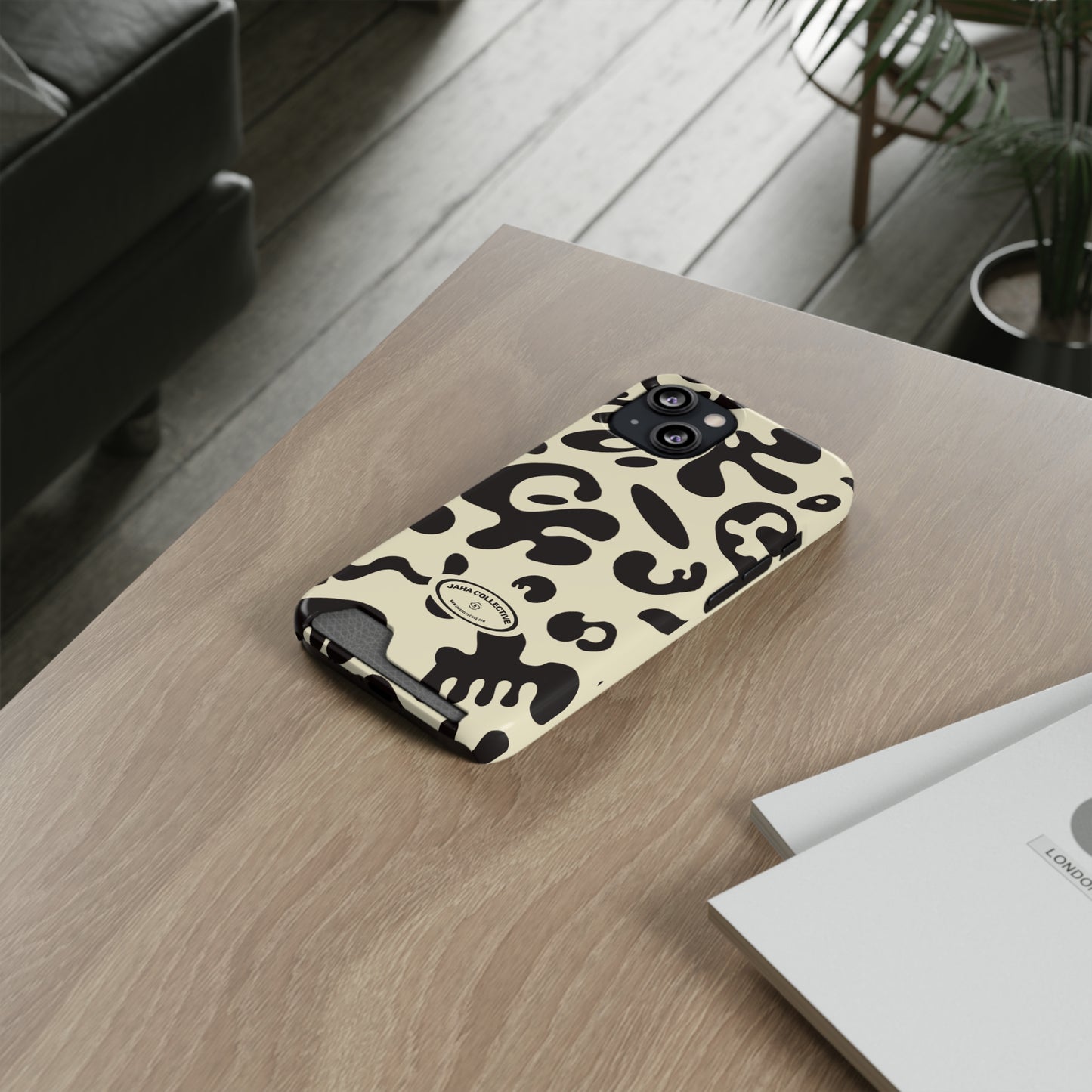 Pure Imagination Phone Case w Card Holder - Blank Page White