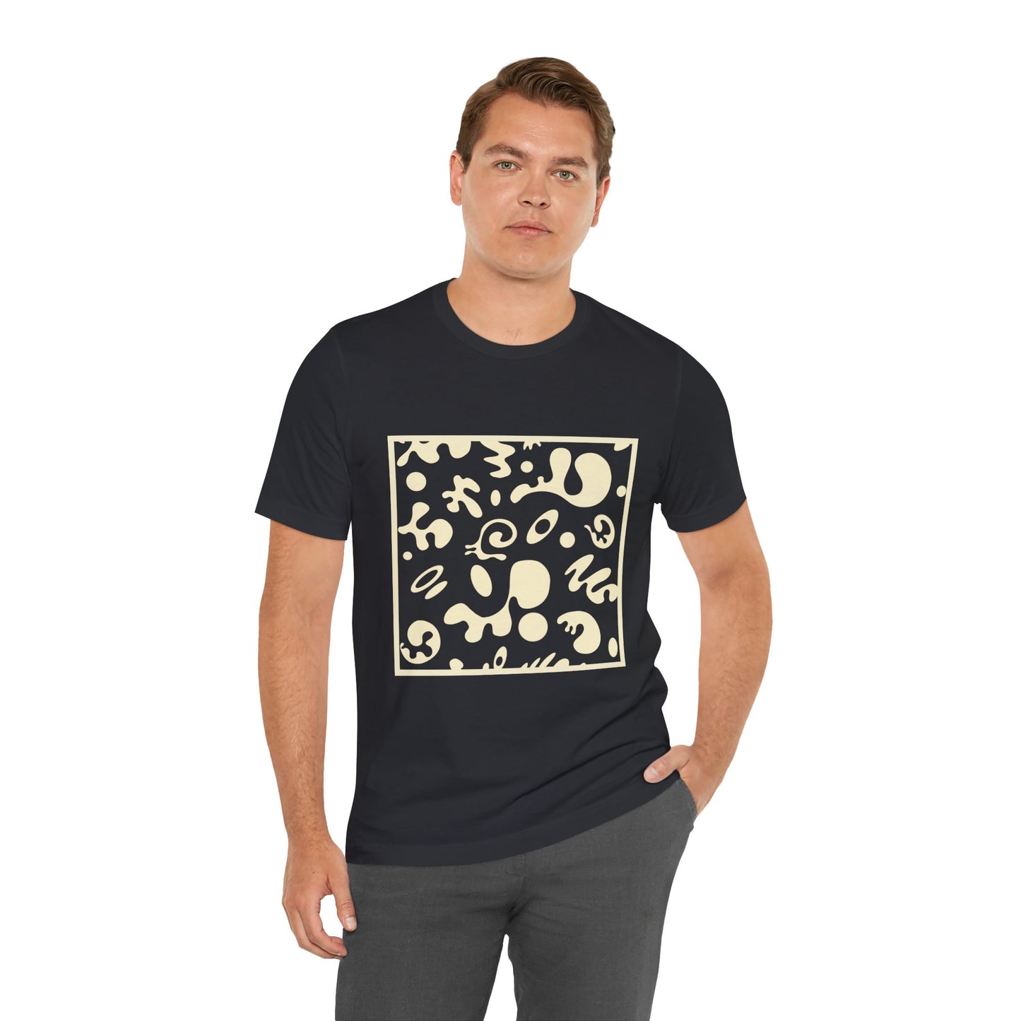 Adorn'd Unisex Jersey Short Sleeve Tee - Blank Page White Print