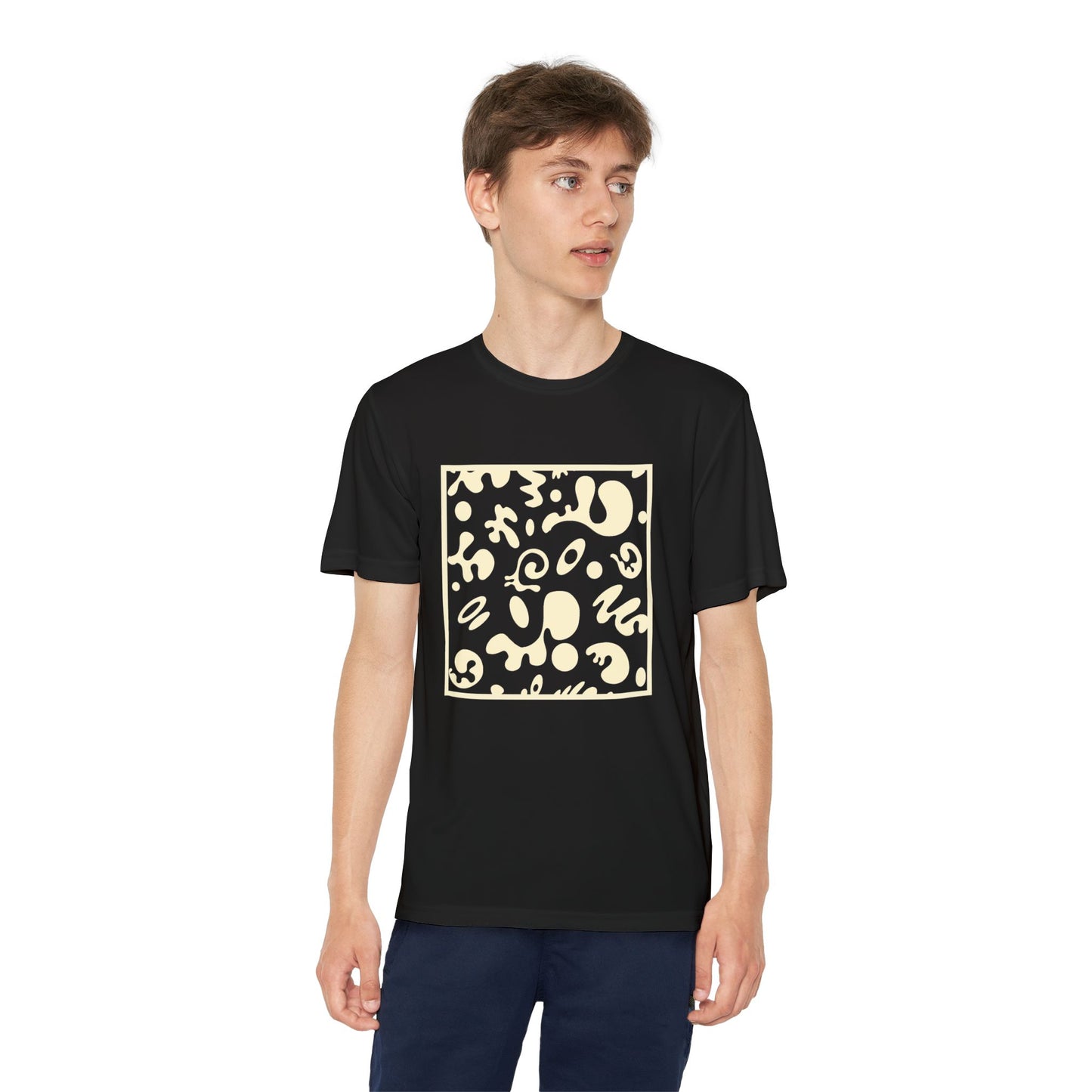 Adorn'd Youth Competitor Graphic Tee - Blank Page White