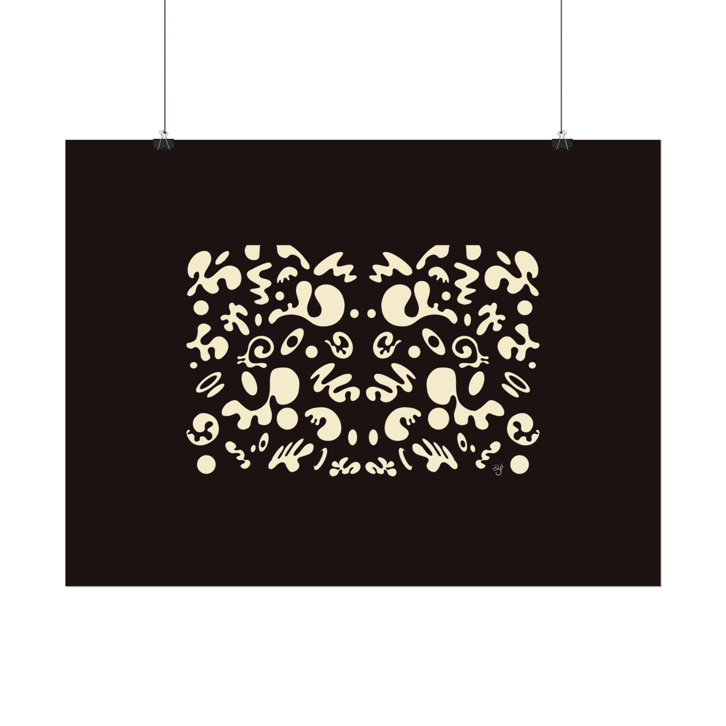 Mirror Work Rolled Poster (Landscape) - Smoke Signal