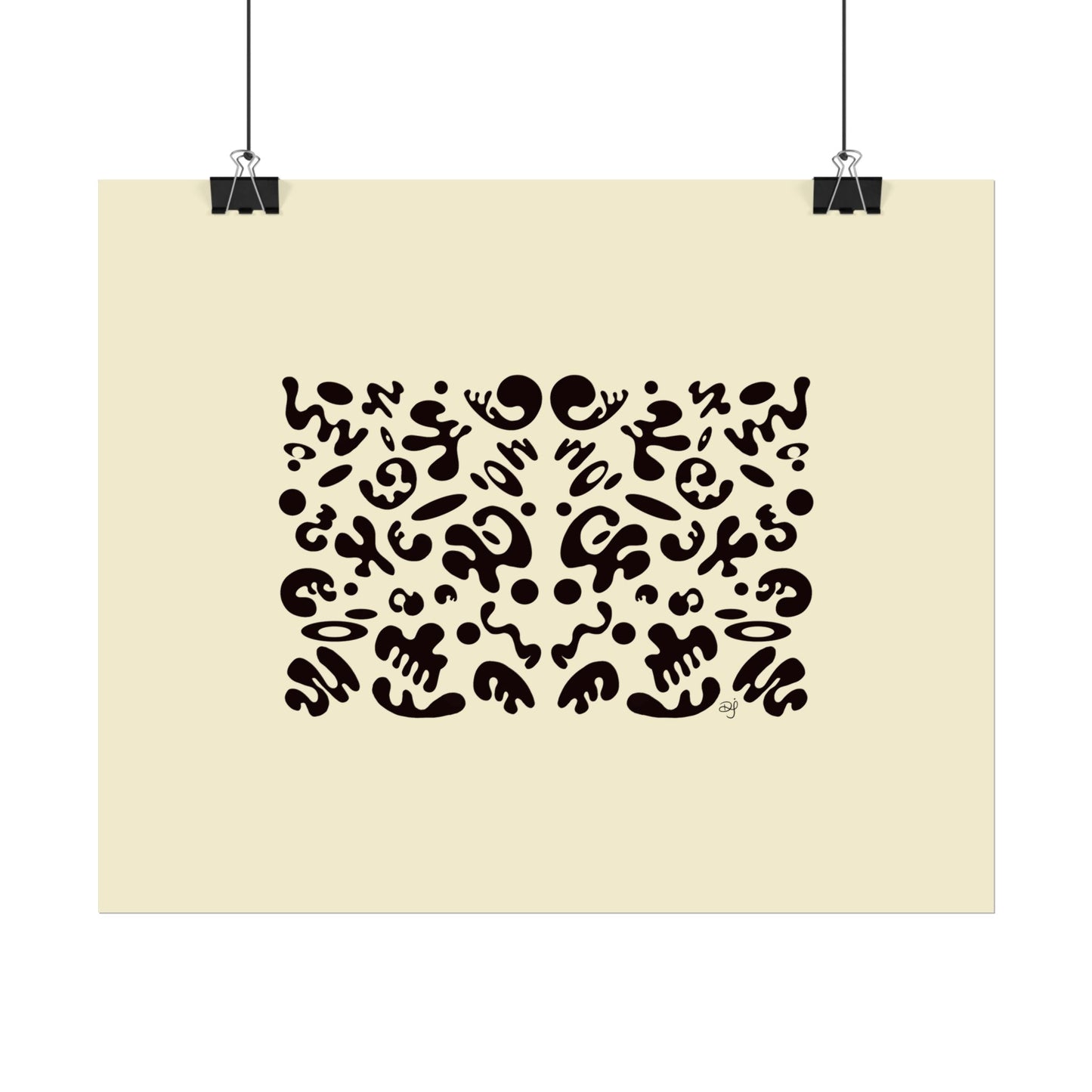 Mirror Work Rolled Poster (Landscape) - Blank Page