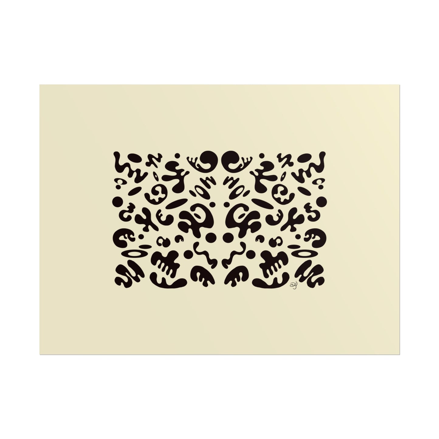 Mirror Work Rolled Poster (Landscape) - Blank Page