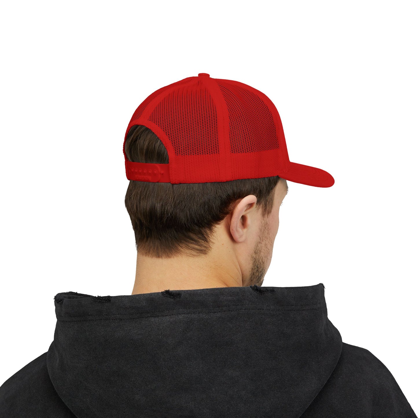 Adorn'd Logo Embroidered Retro Trucker Hat - Smoke Signal Black