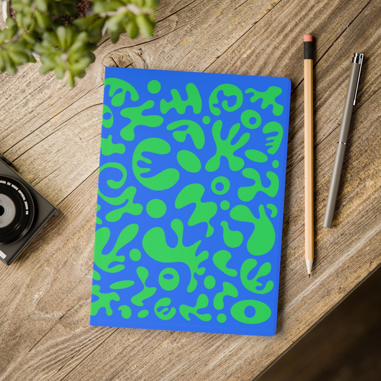 Pure Imagination Softcover Journal w Inside Prints + Tear-Off Pages (Ruled Line) - Tide Pool Blue
