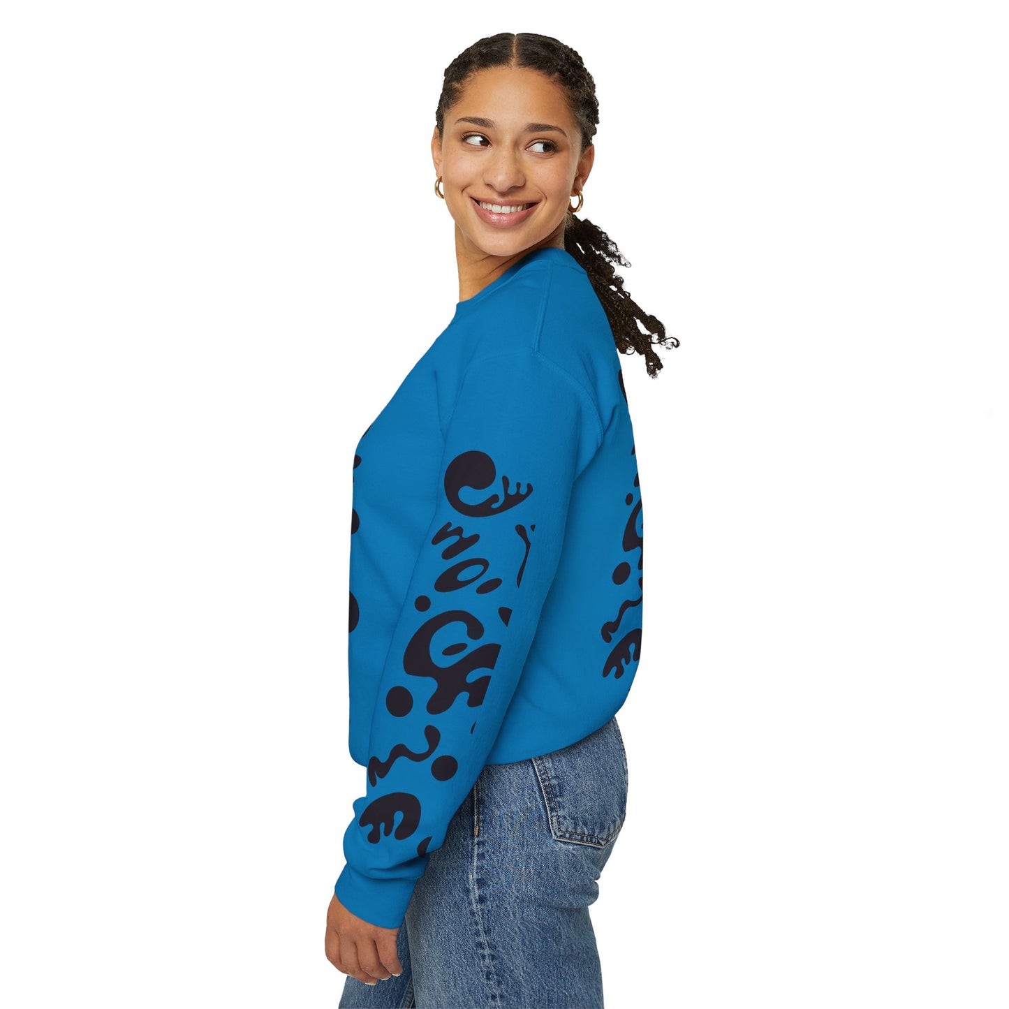 Pure Imagination Unisex Heavy Blend™ Crewneck Sweatshirt- Smoke Signal Black Print