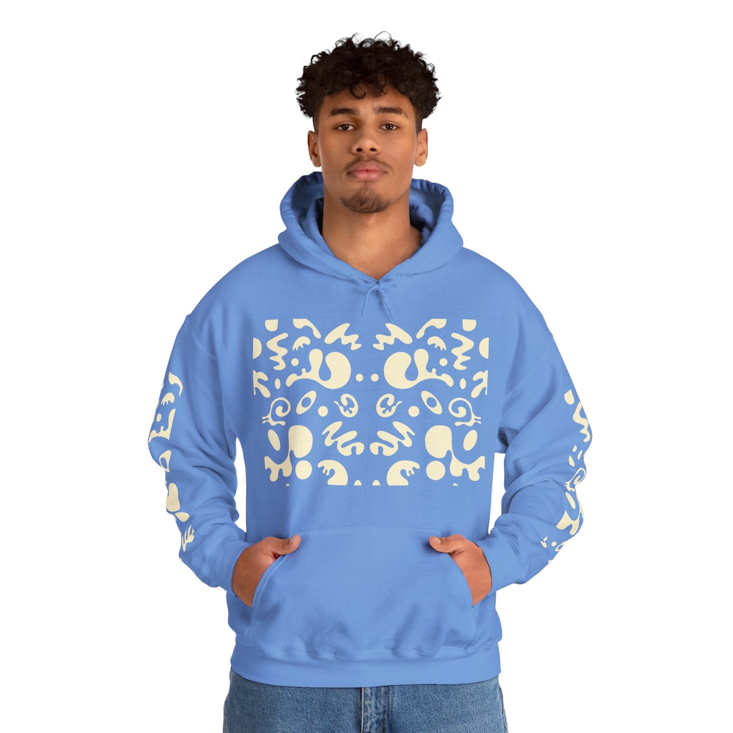 Mirror Work Unisex Heavy Blend™ Hooded Sweatshirt - Blank Page White Print