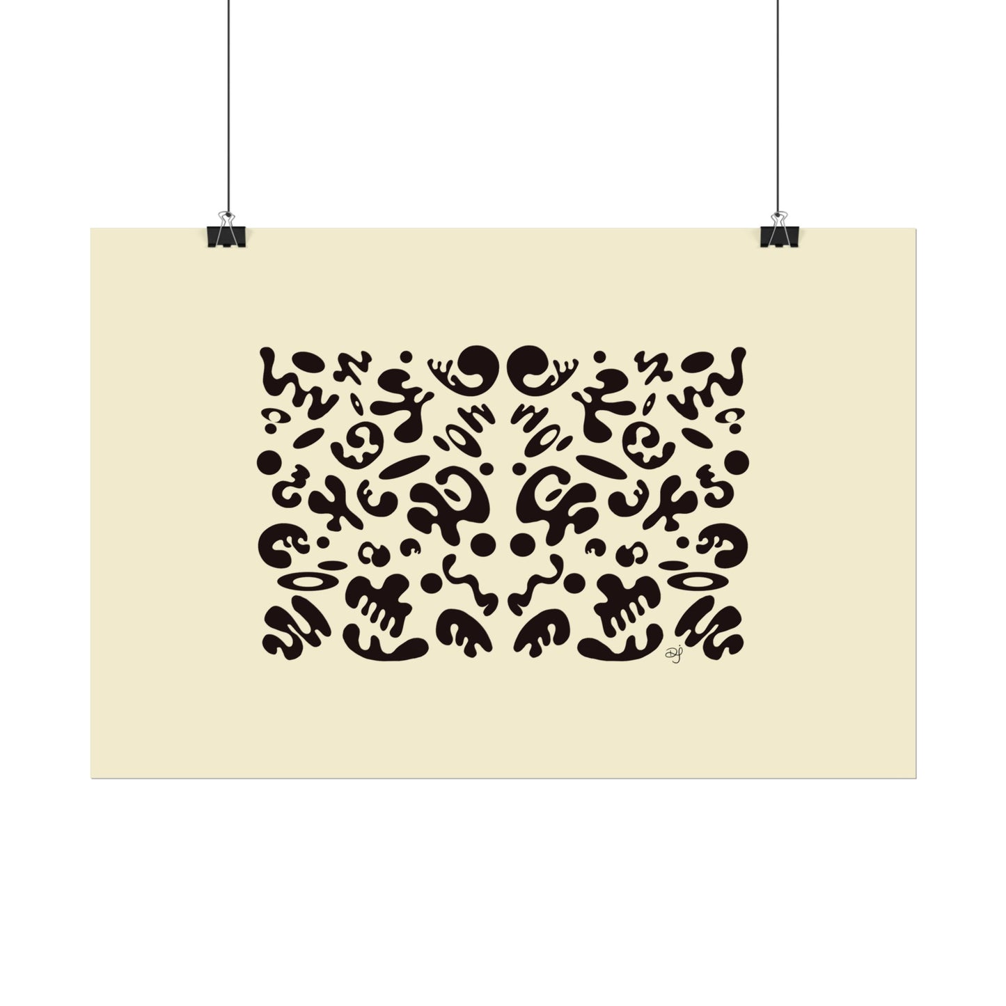 Mirror Work Rolled Poster (Landscape) - Blank Page