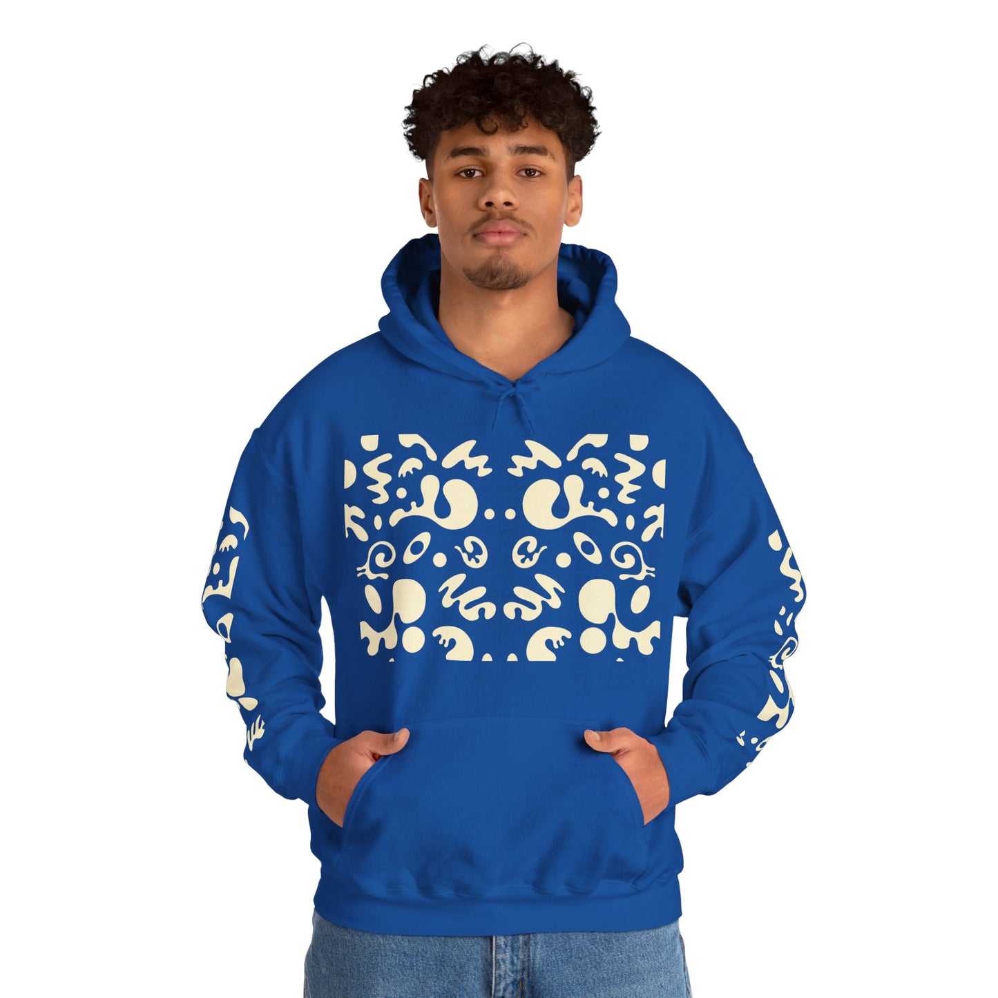 Mirror Work Unisex Heavy Blend™ Hooded Sweatshirt - Blank Page White Print