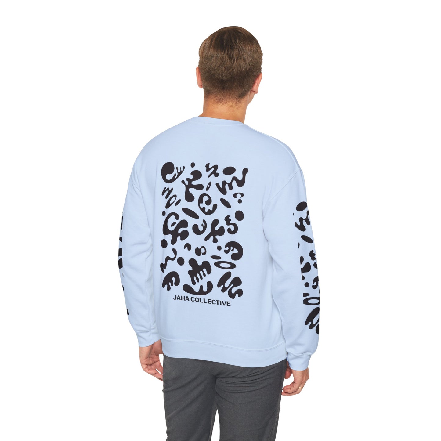 Pure Imagination Unisex Heavy Blend™ Crewneck Sweatshirt- Smoke Signal Black Print