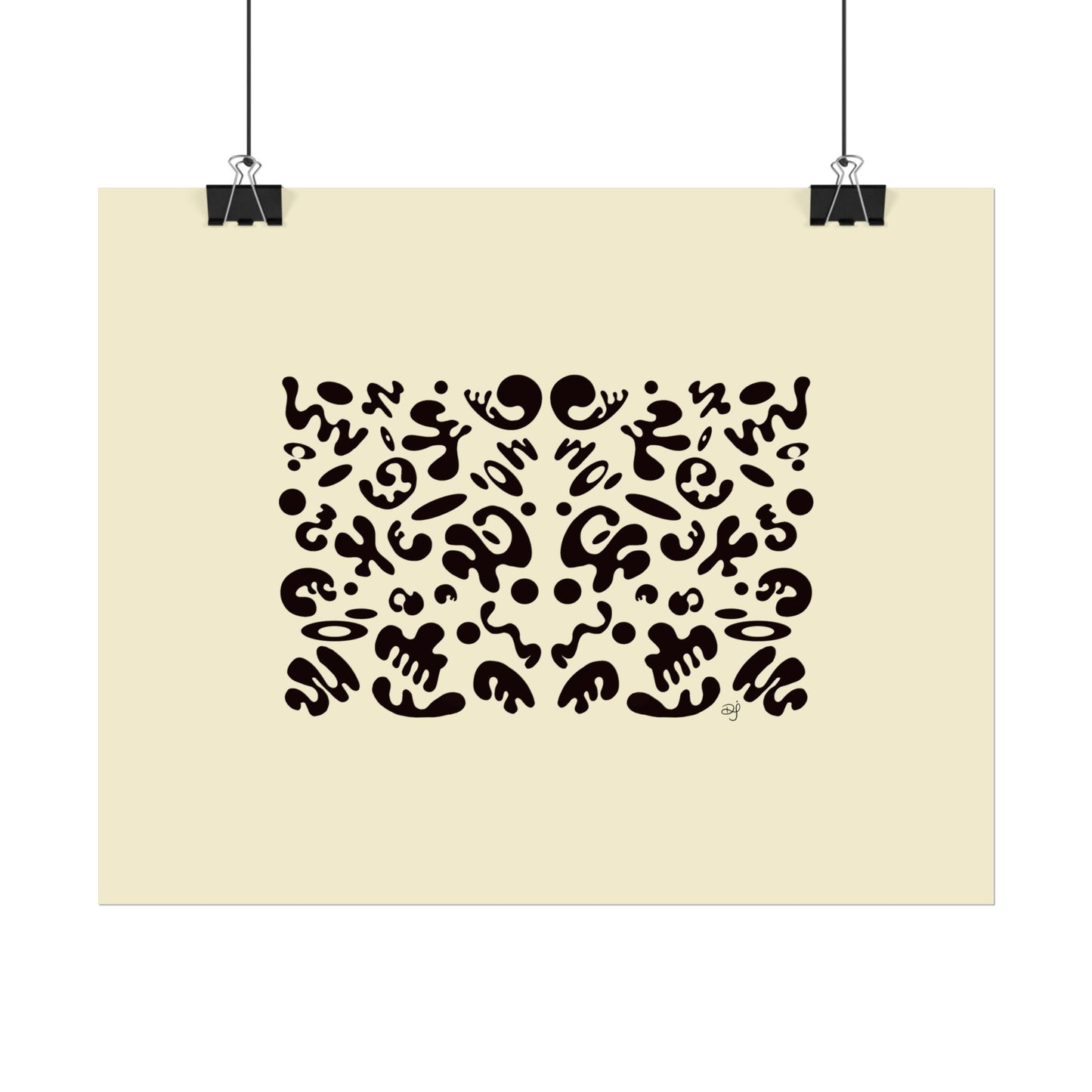 Mirror Work Rolled Poster (Landscape) - Blank Page