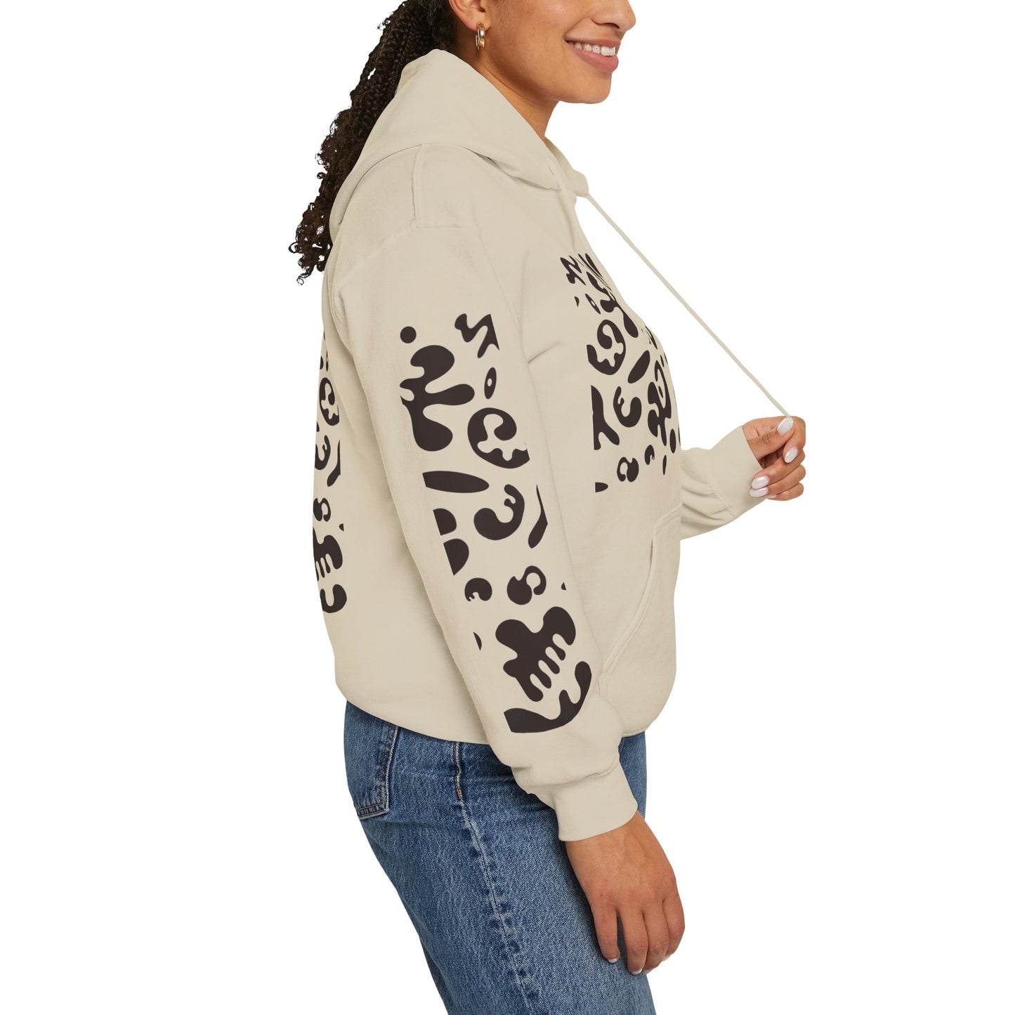 Mirror Work Unisex Heavy Blend™ Hooded Sweatshirt - Smoke Signal Black Print