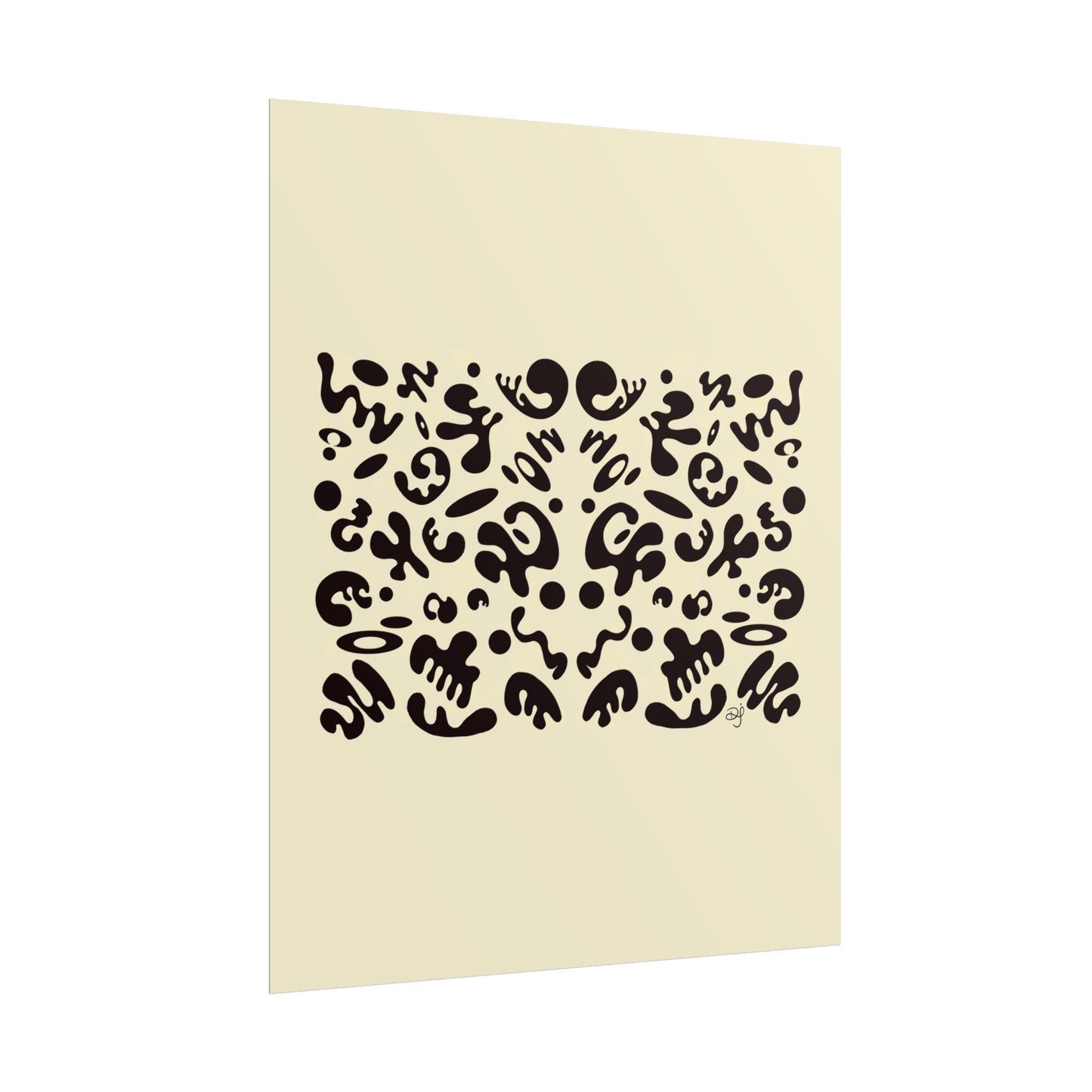 Mirror Work Rolled Poster (Portrait) - Blank Page