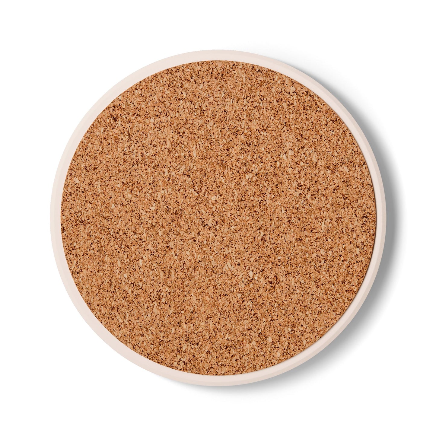 Mirror Work Ceramic Coaster (Square or Circle) - Blank Page White