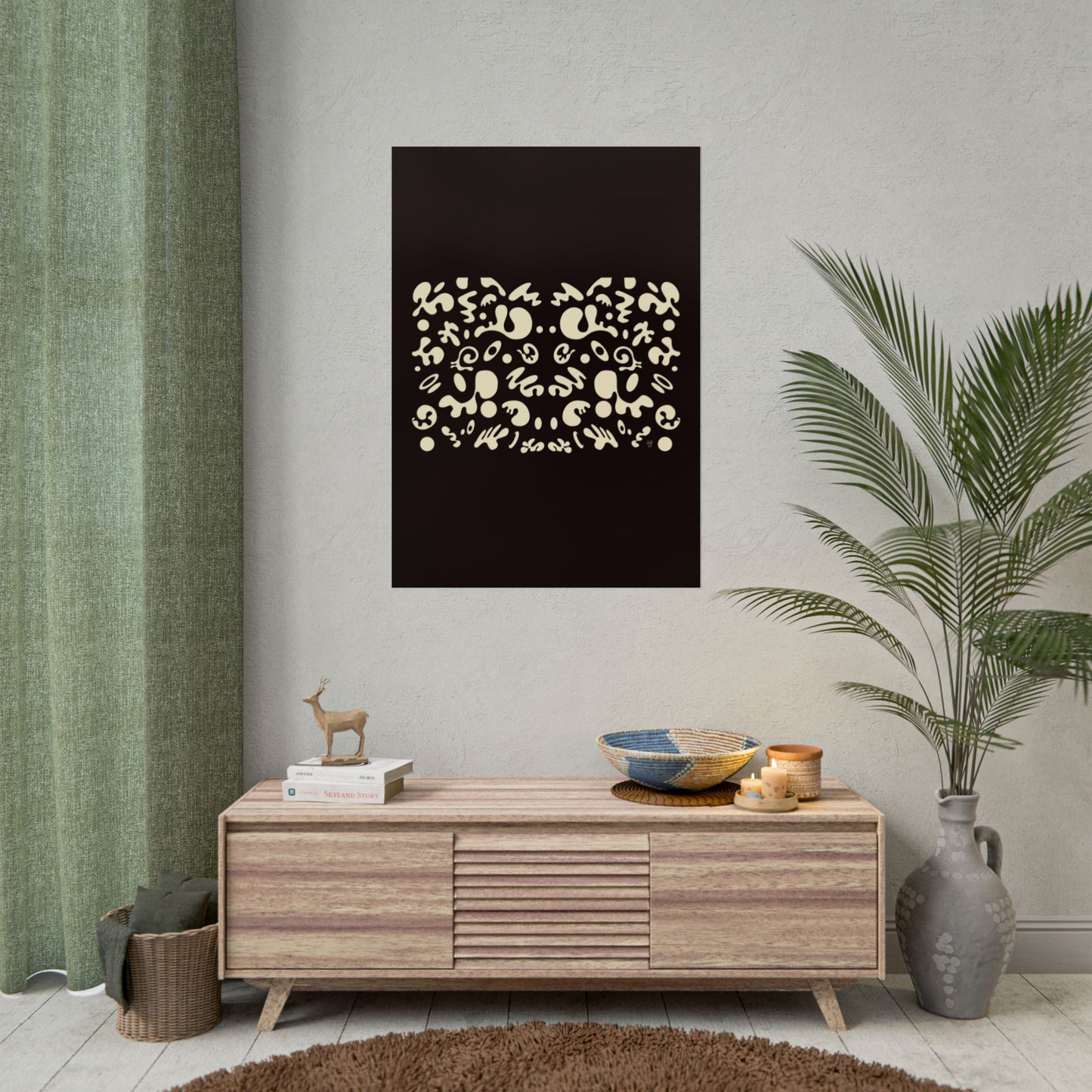 Mirror Work Rolled Poster (Portrait) - Smoke Signal