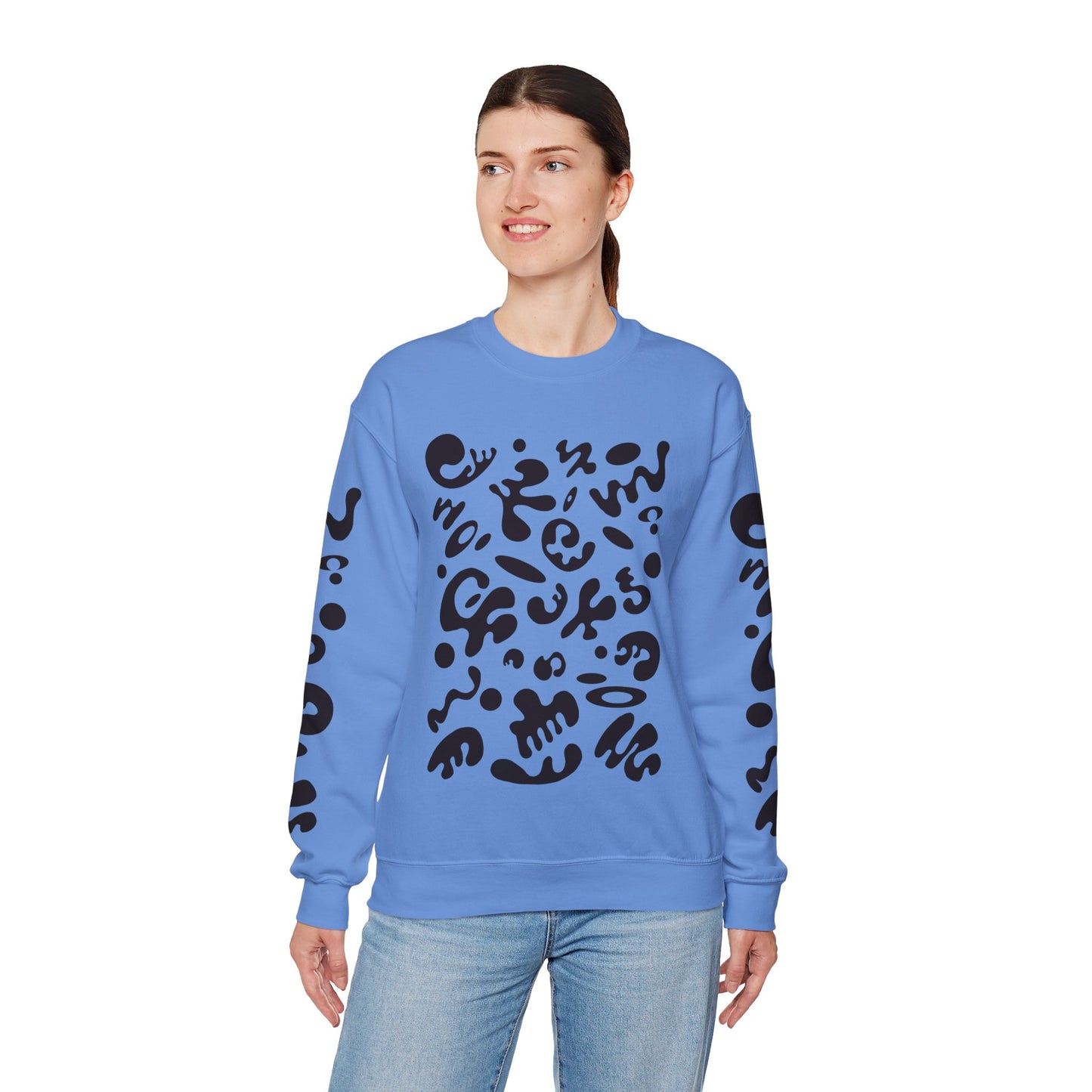 Pure Imagination Unisex Heavy Blend™ Crewneck Sweatshirt- Smoke Signal Black Print