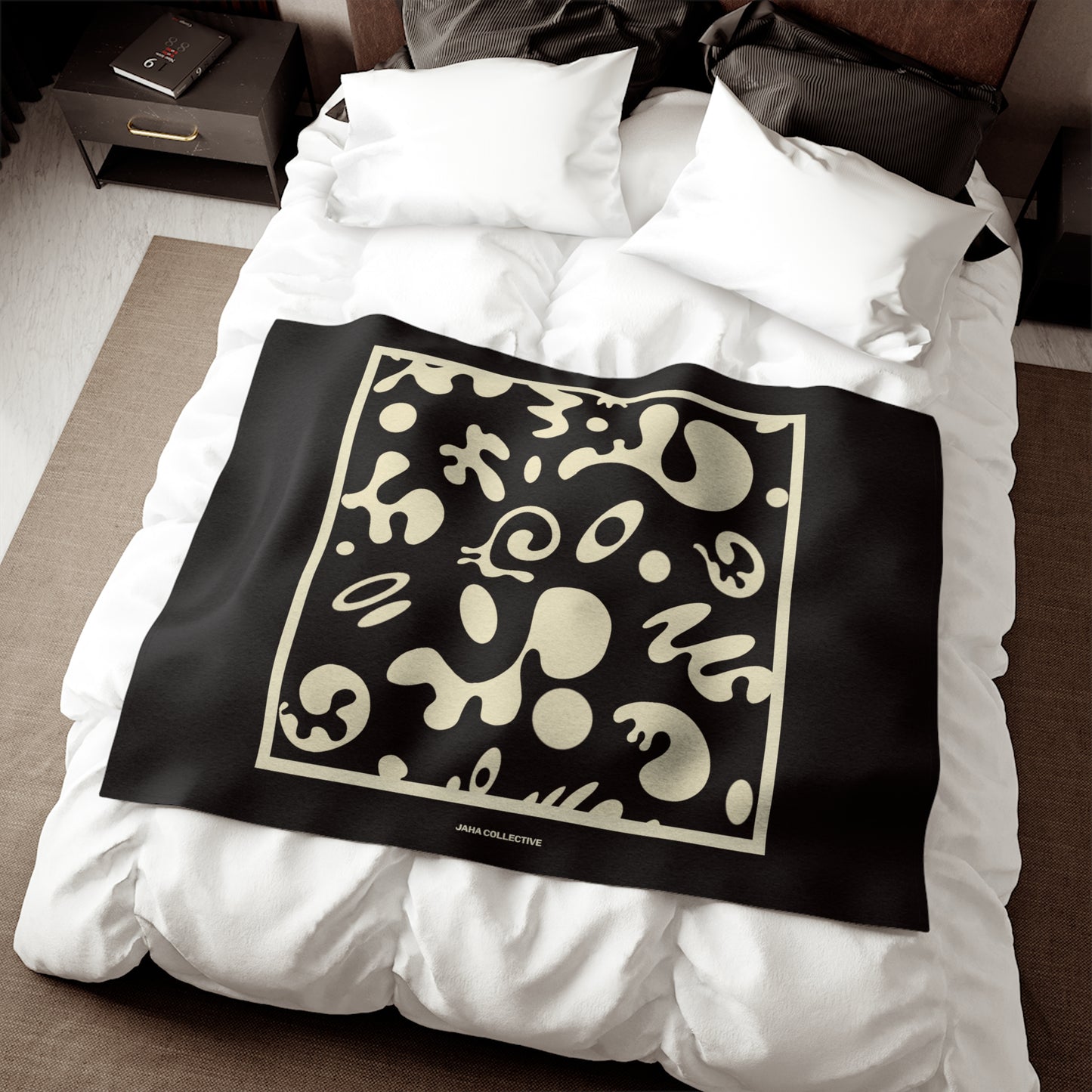 Adorn'd Minimalist Square Sweatshirt Blanket - Smoke Signal