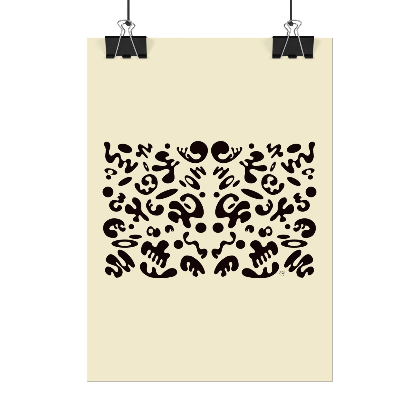 Mirror Work Rolled Poster (Portrait) - Blank Page