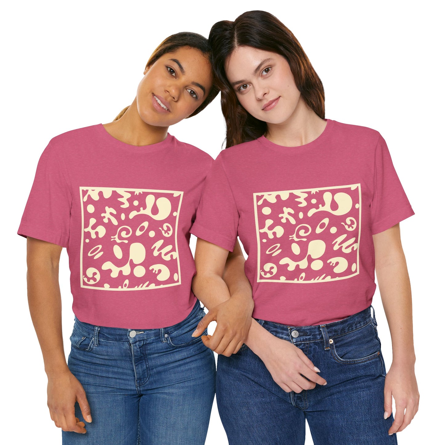 Adorn'd Unisex Jersey Short Sleeve Tee - Blank Page White Print