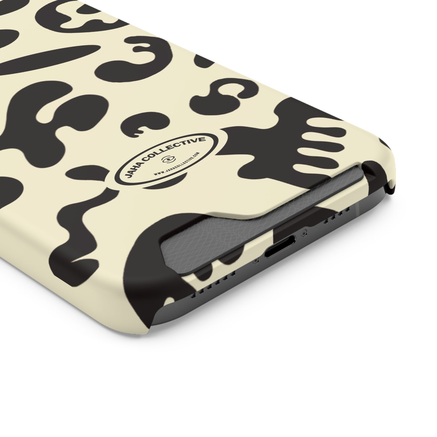 Pure Imagination Phone Case w Card Holder - Blank Page White