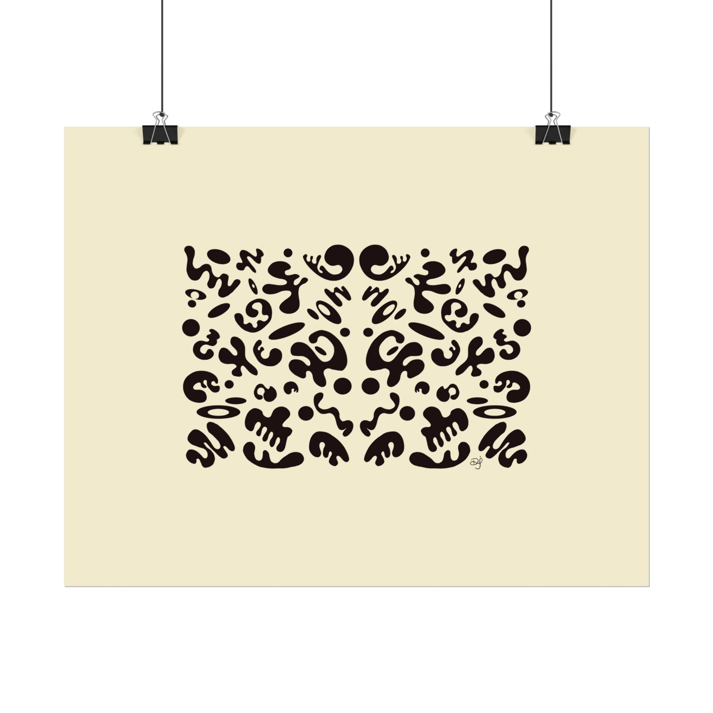 Mirror Work Rolled Poster (Landscape) - Blank Page
