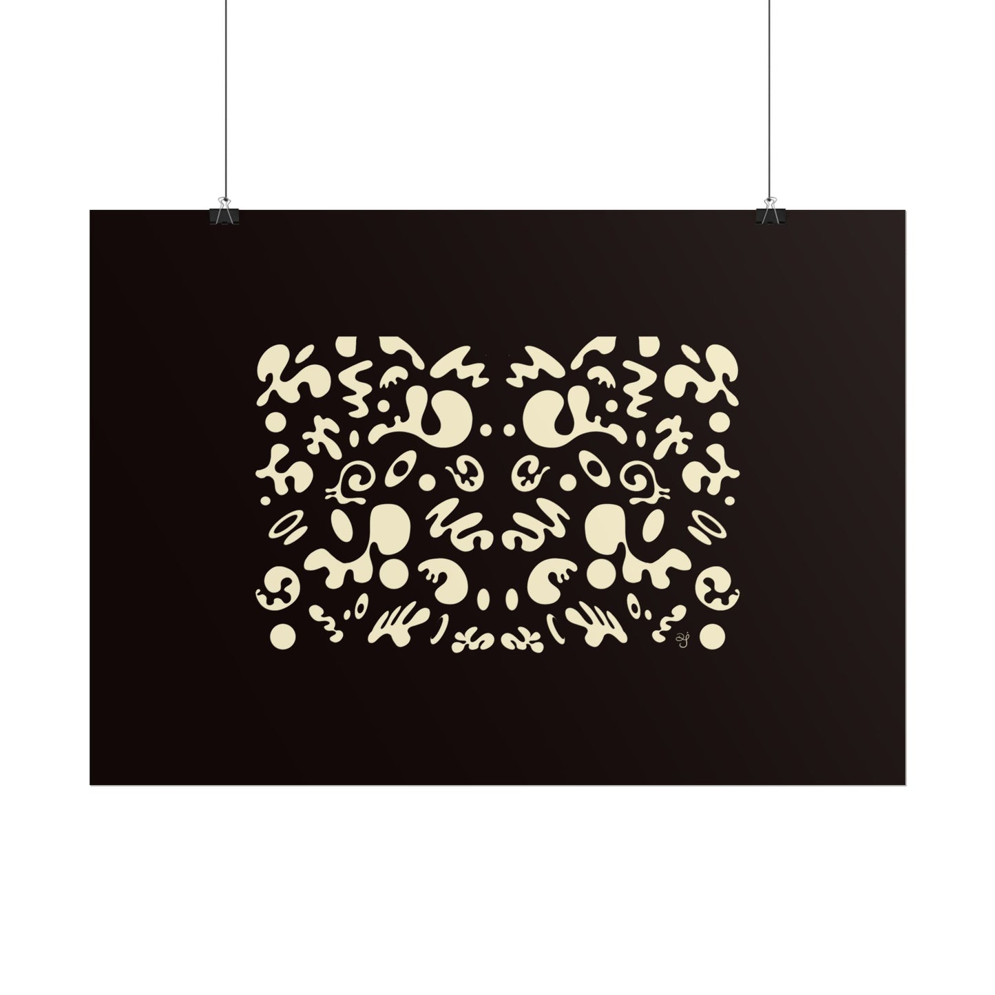 Mirror Work Rolled Poster (Landscape) - Smoke Signal