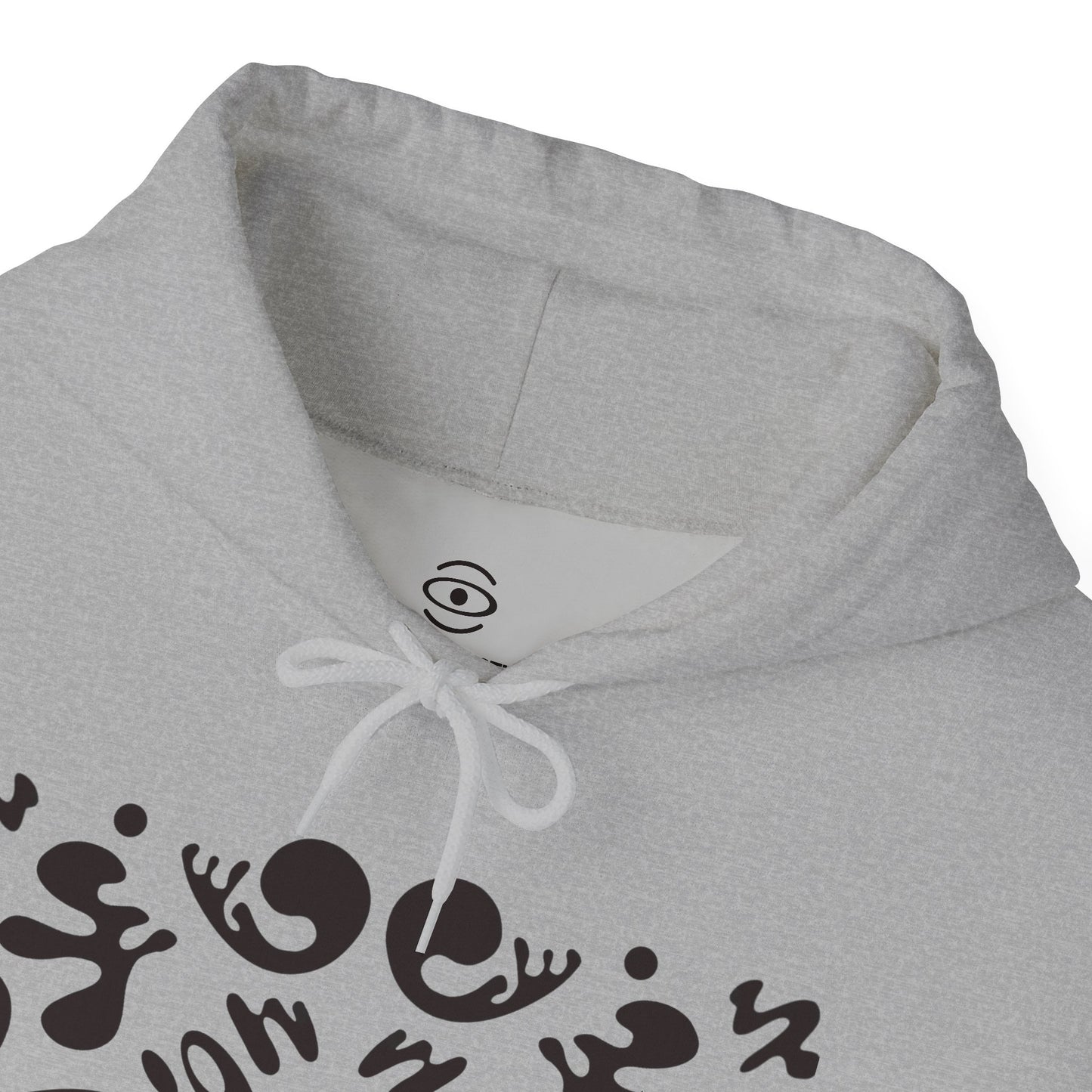 Mirror Work Unisex Heavy Blend™ Hooded Sweatshirt - Smoke Signal Black Print