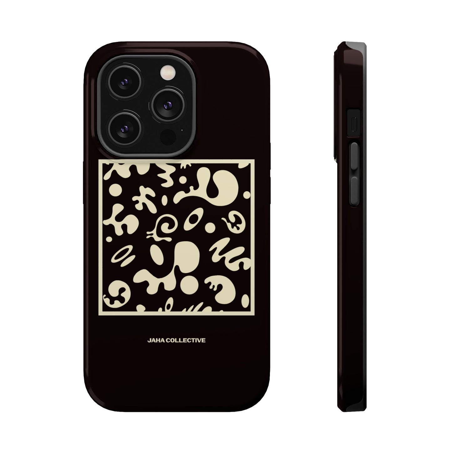 Adorn'd Minimalist Square MagSafe Tough Case - Smoke Signal