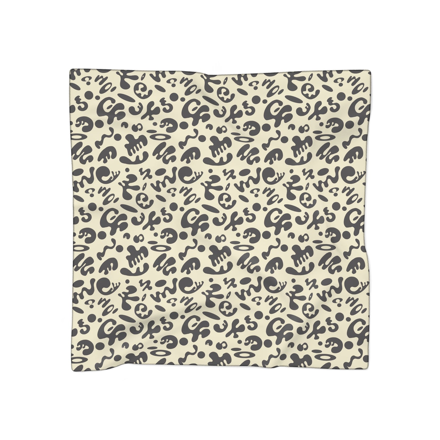 Adorn'd Poly Scarf - Blank Page White