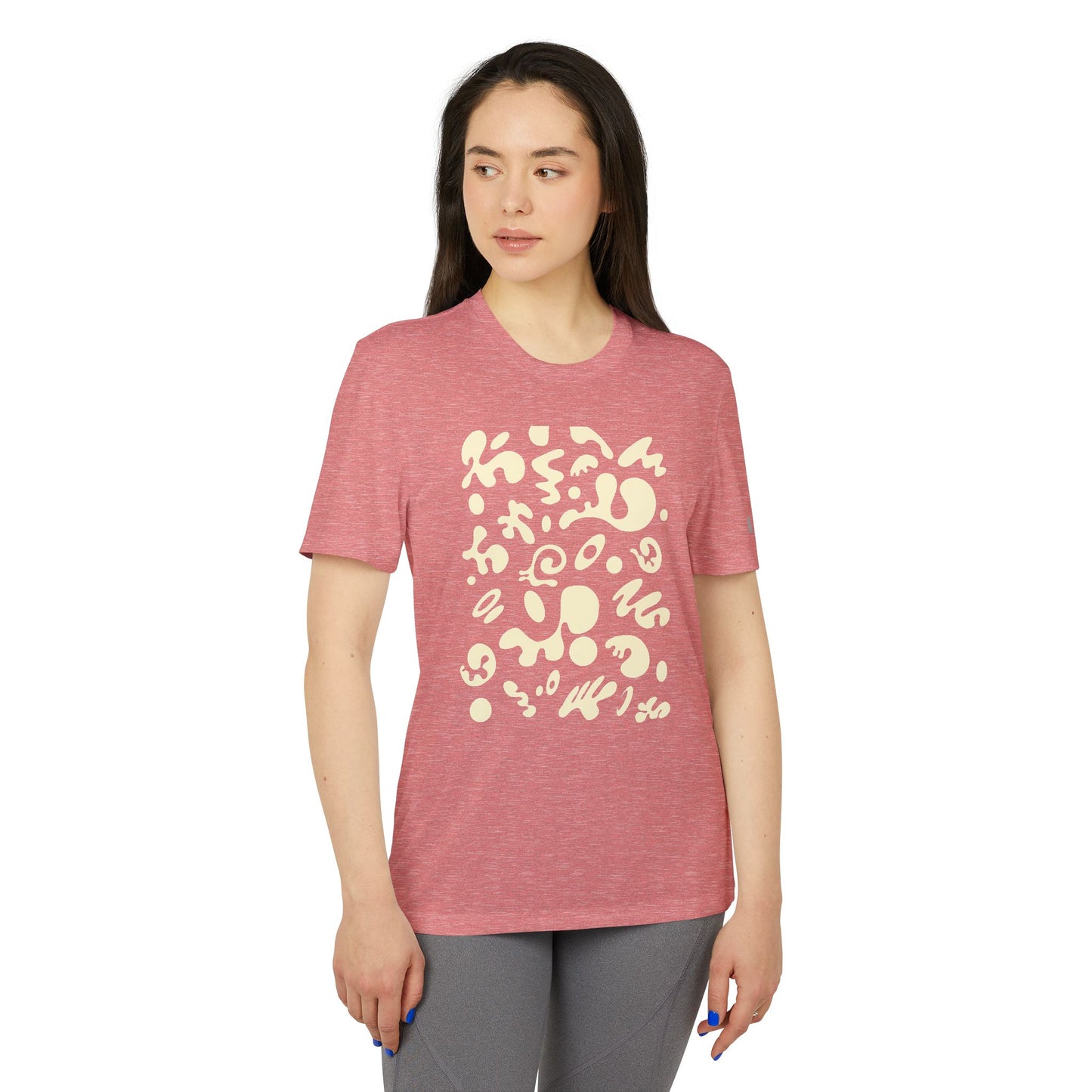 Pure Imagination Adidas Unisex Sport T-Shirt - Blank Page White