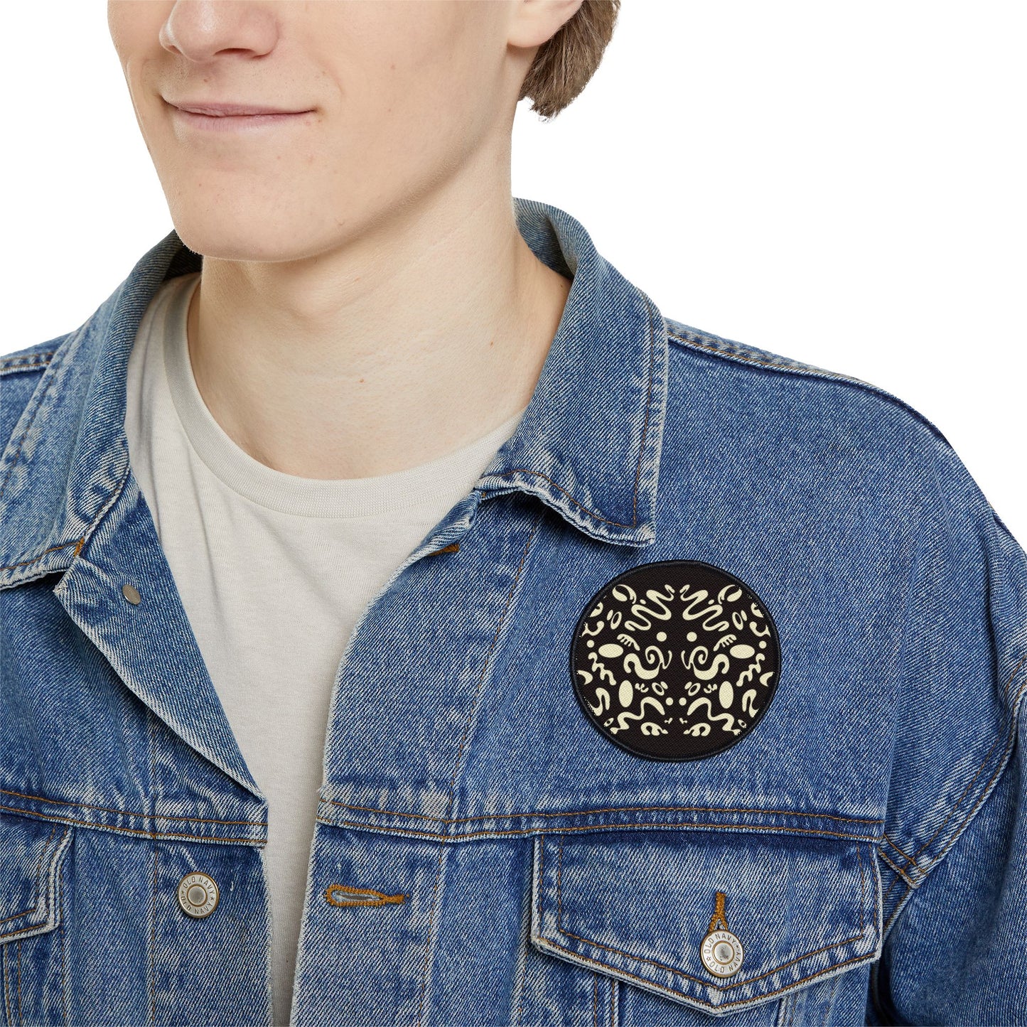 Mirror Work Color Vibrant Iron-On Patches - Smoke Signal