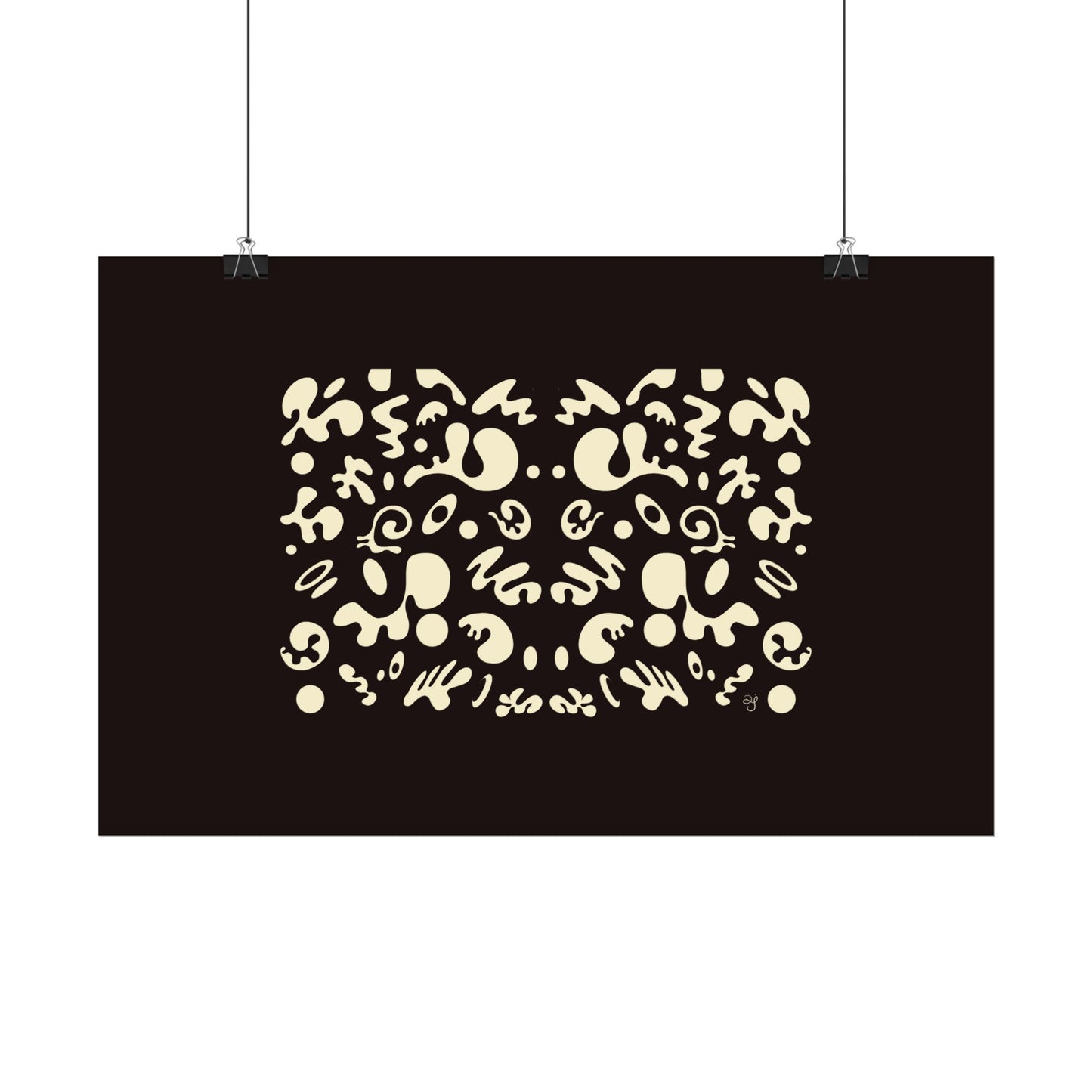 Mirror Work Rolled Poster (Landscape) - Smoke Signal