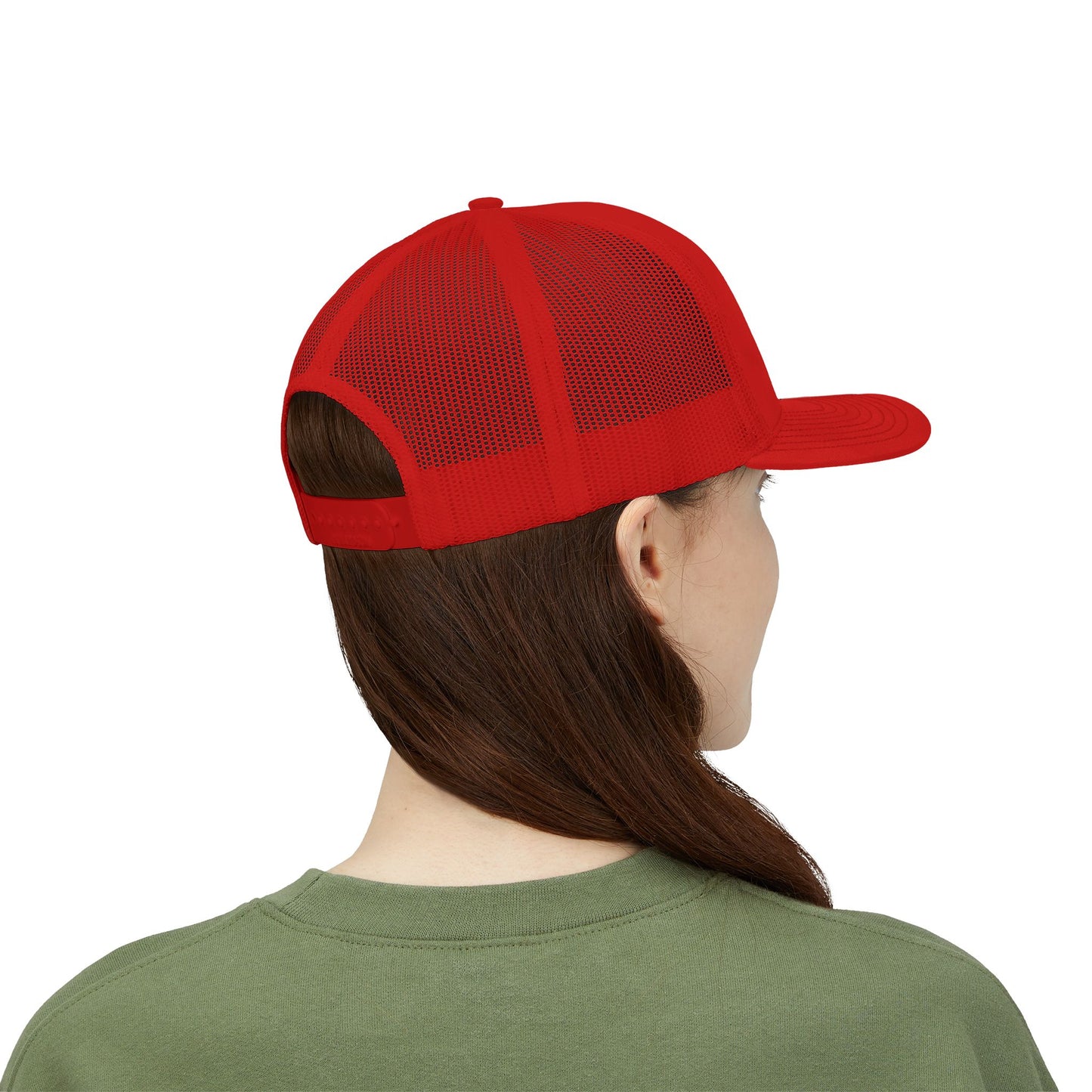 Adorn'd Logo Embroidered Retro Trucker Hat - Starlight White
