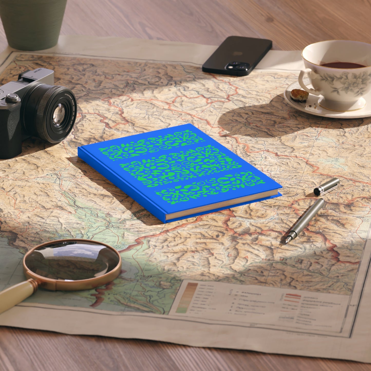 Mirror Work Color Hardcover Journal, A5 (Ruled or Blank) - Tide Pool