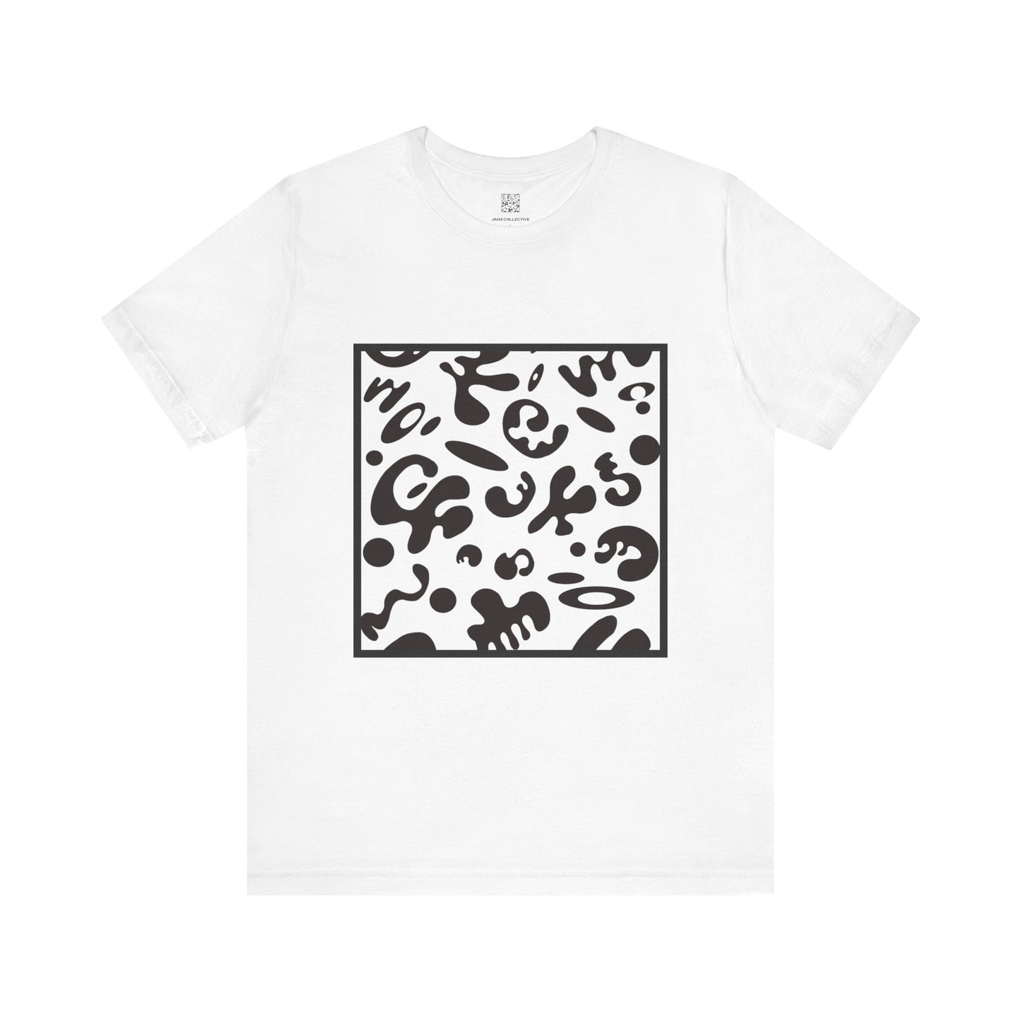 Adorn'd Unisex Jersey Short Sleeve Tee - Smoke Signal Black Print