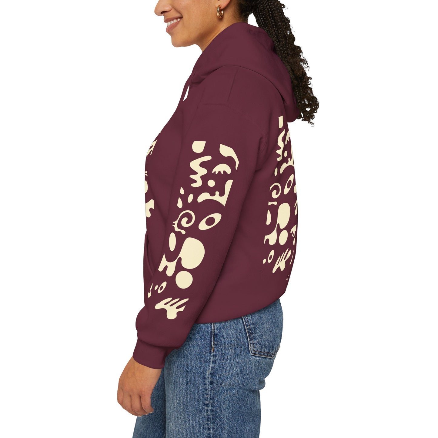 Mirror Work Unisex Heavy Blend™ Hooded Sweatshirt - Blank Page White Print