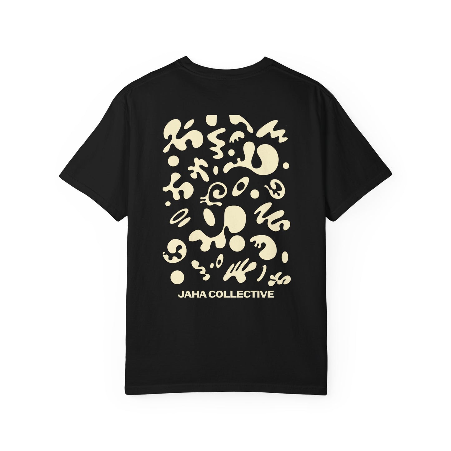 Pure Imagination Unisex Garment Dyed T-Shirt (Warm Neutrals) - Blank Page White Print