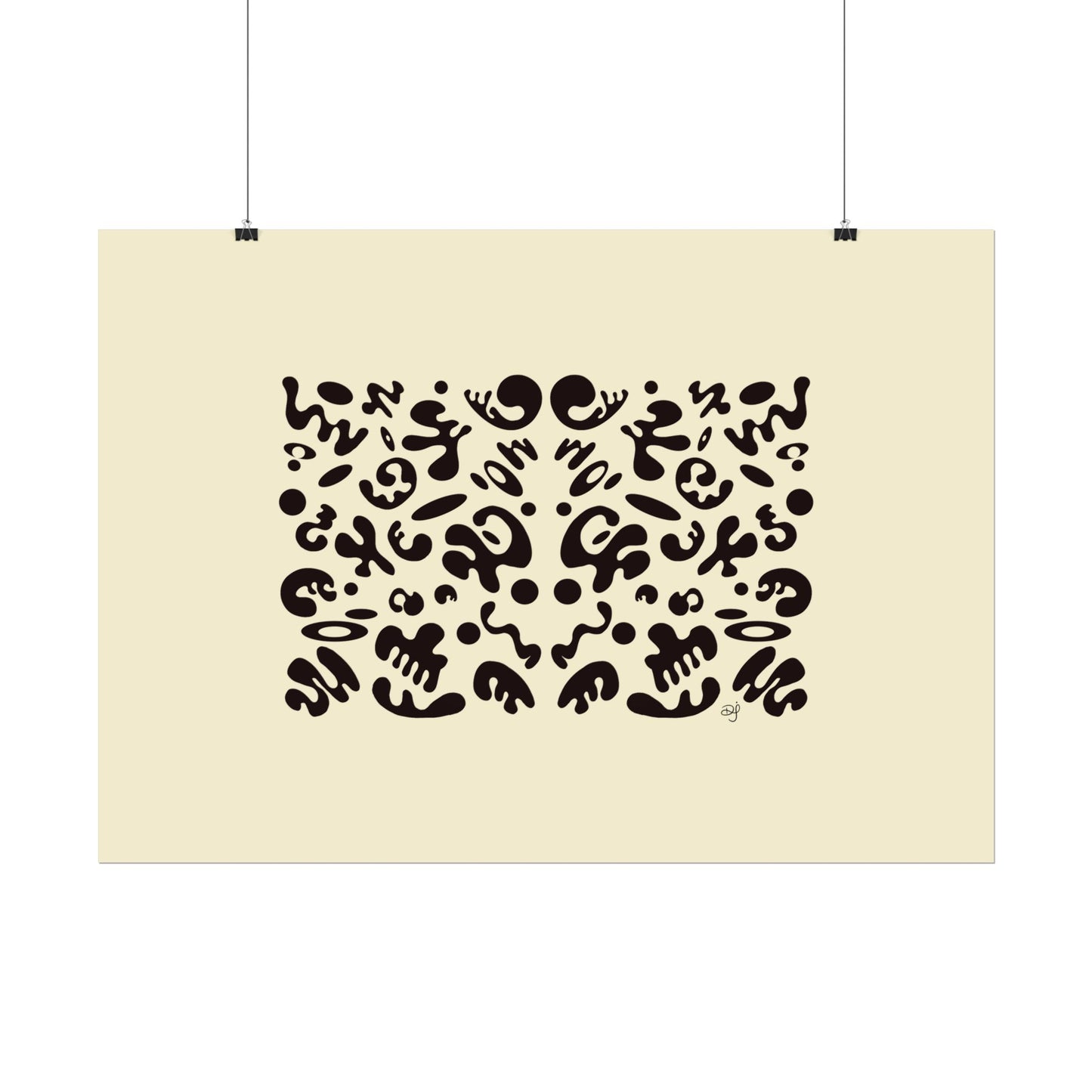 Mirror Work Rolled Poster (Landscape) - Blank Page