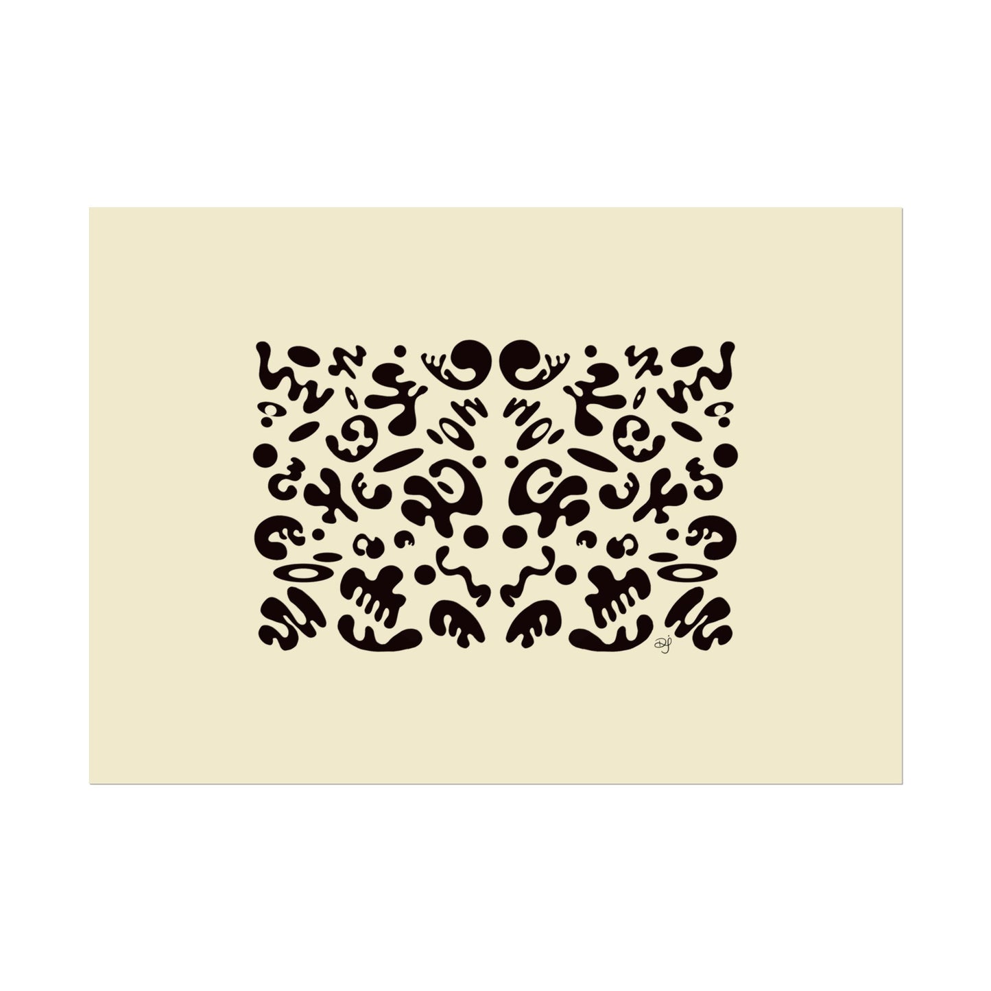 Mirror Work Rolled Poster (Landscape) - Blank Page